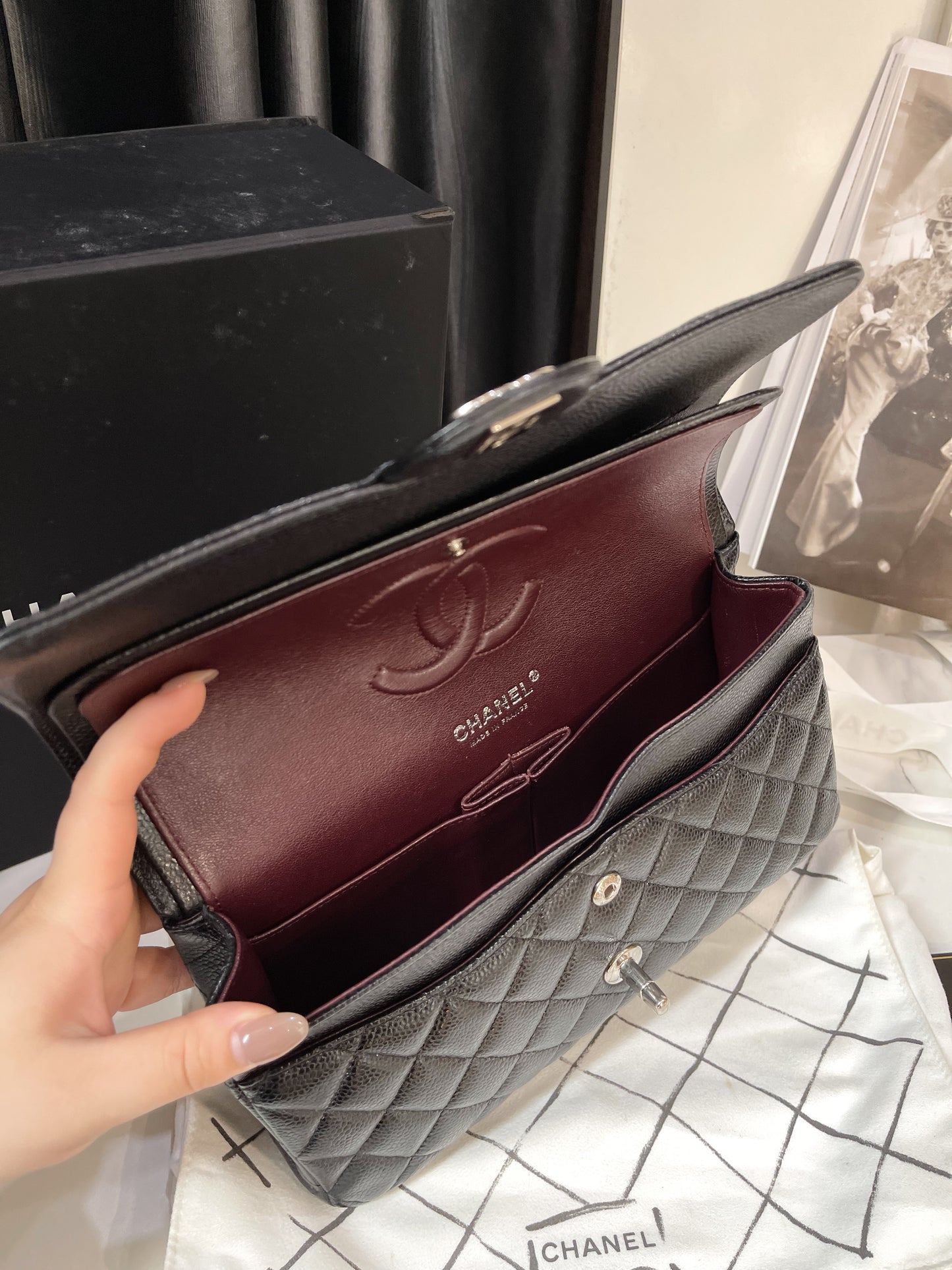 Chanel Classic M Caviar