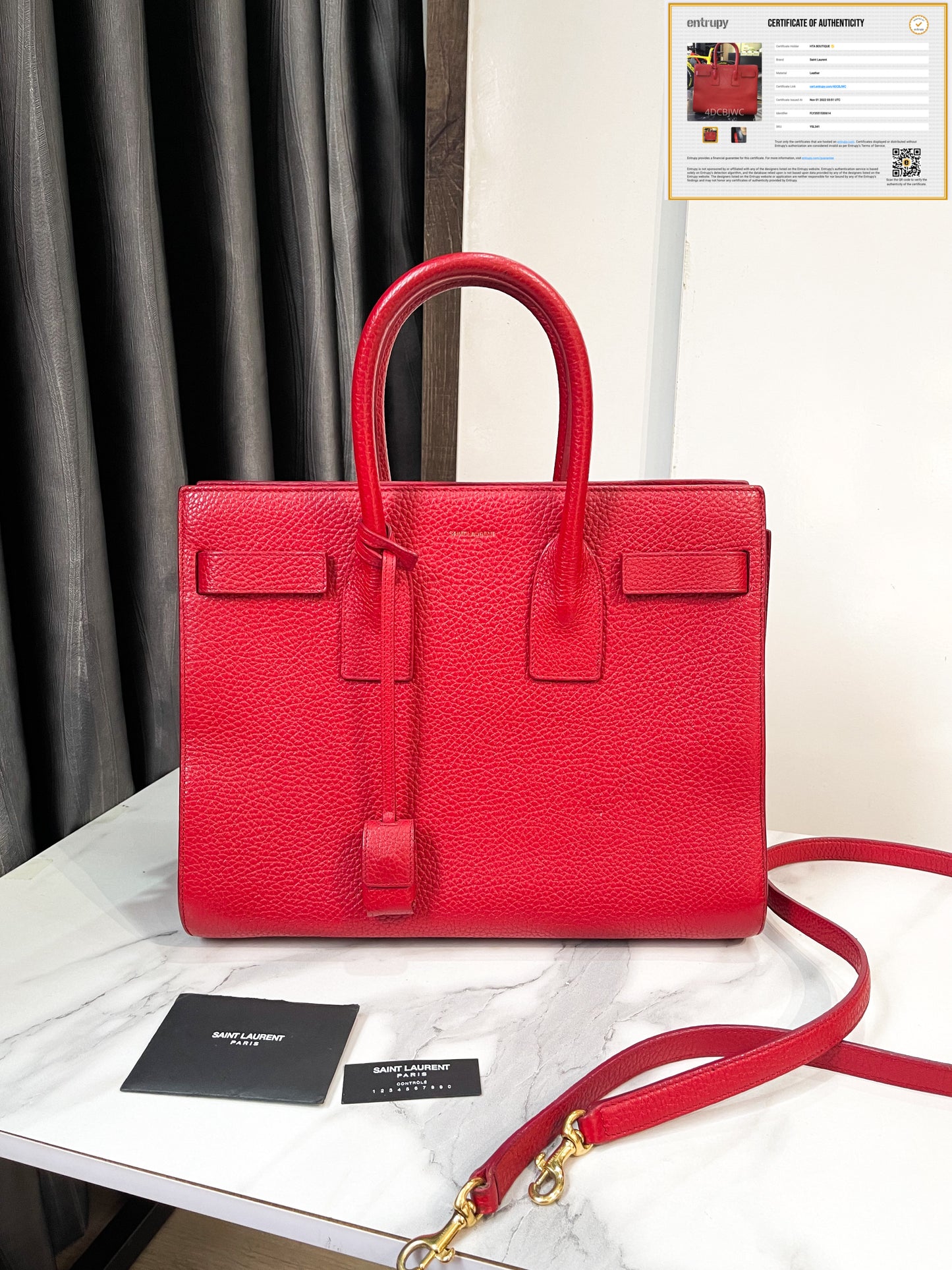 YSL Sac De Jour Đỏ