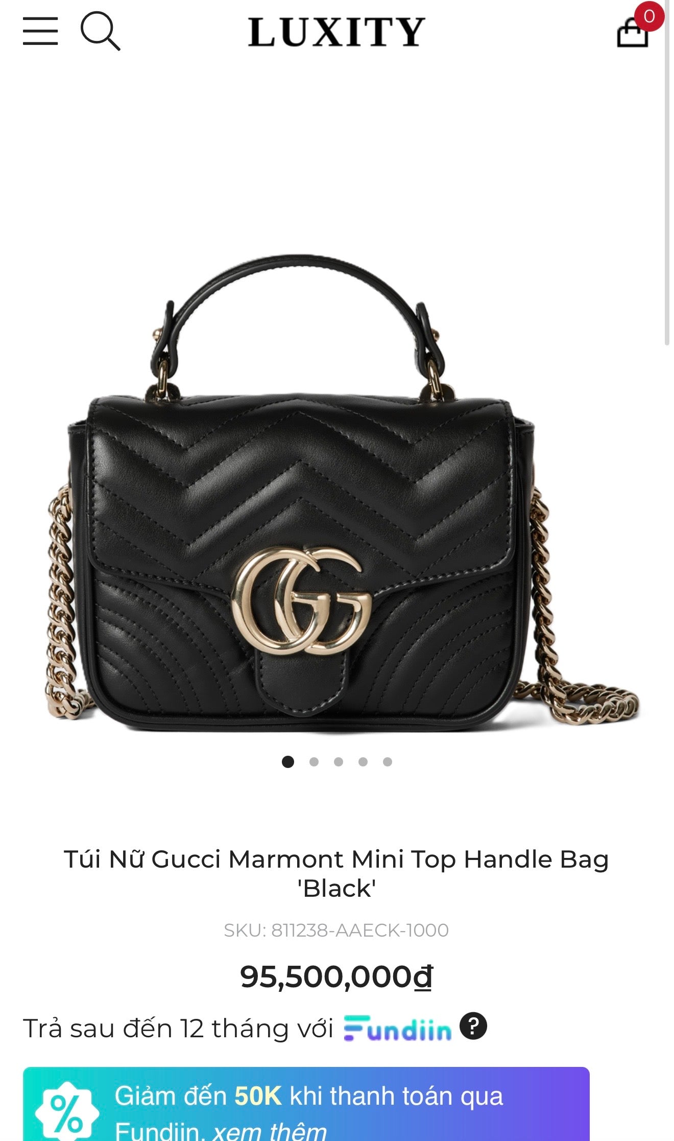 A A Gucci Marmont Mini New TV135
