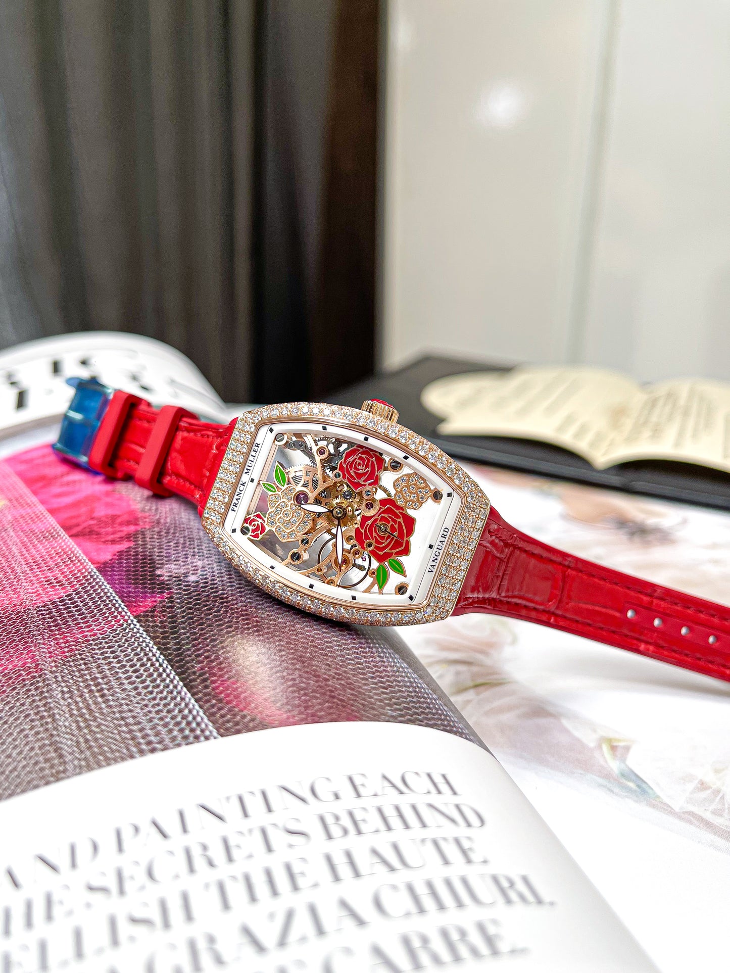 Đồng Hồ Franck Muller V32 Rose Gold Skeleton