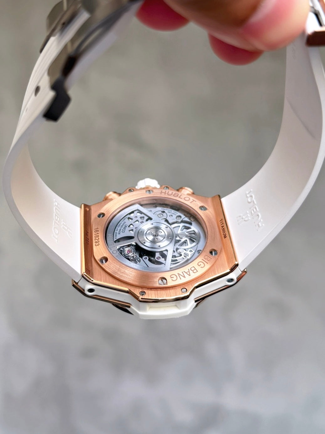 Đồng Hồ Hublot Bigbang Unico King Gold White size 42