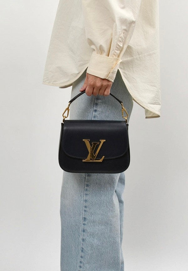 LV Da Bê Đen Top Handle