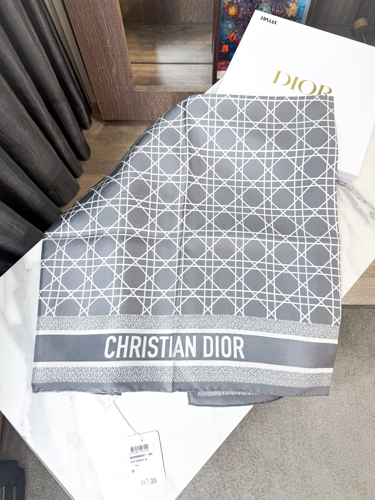 Khăn Lụa Dior New Khổ 90x90 HN111