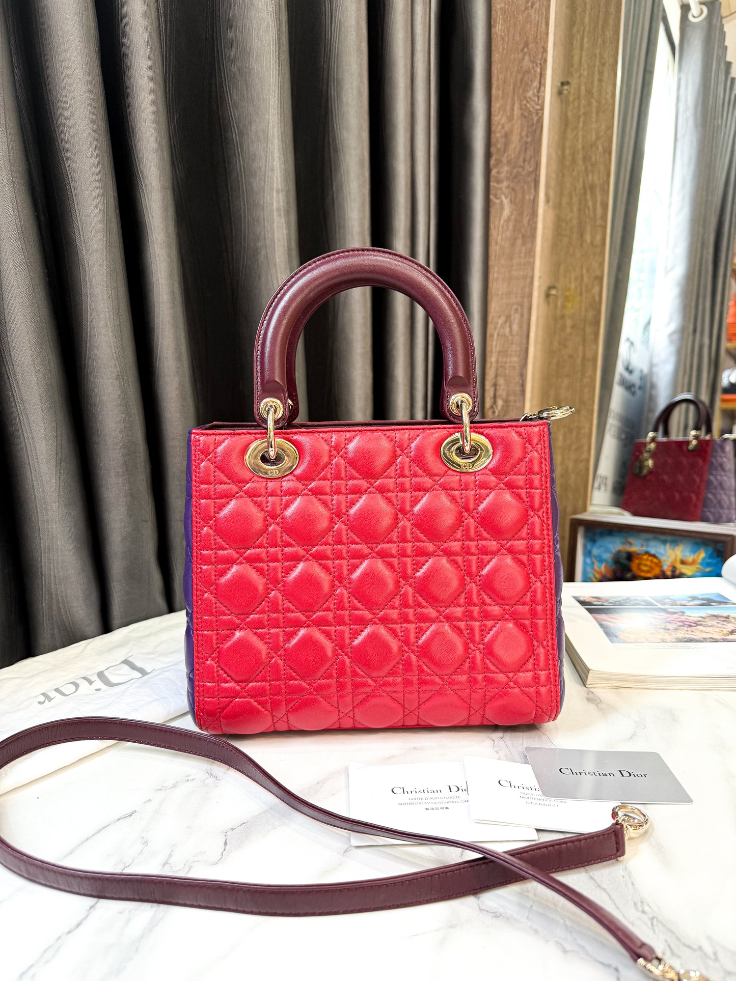 A A Dior Lady Tricolor Size M