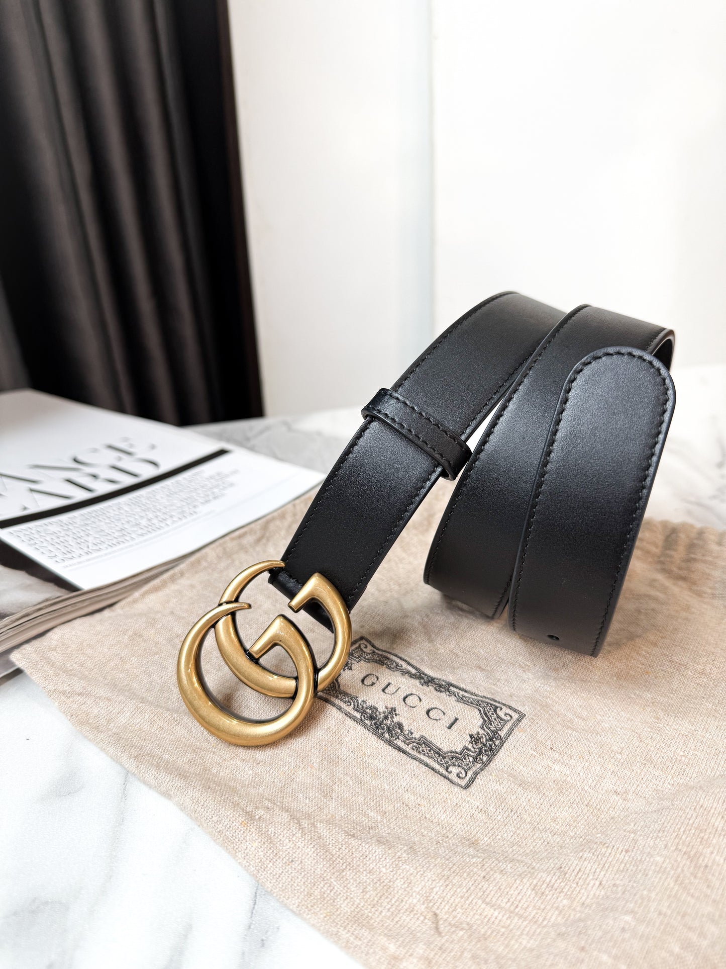 Belt Gucci Size 75 Bản 3cm