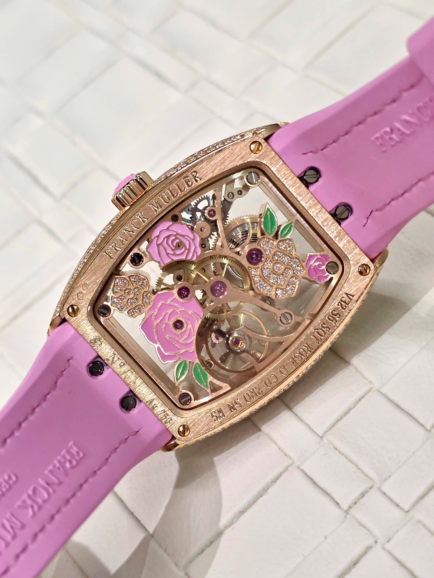 Đồng Hồ Franck Muller Vanguard V32 Pink Rose Limited