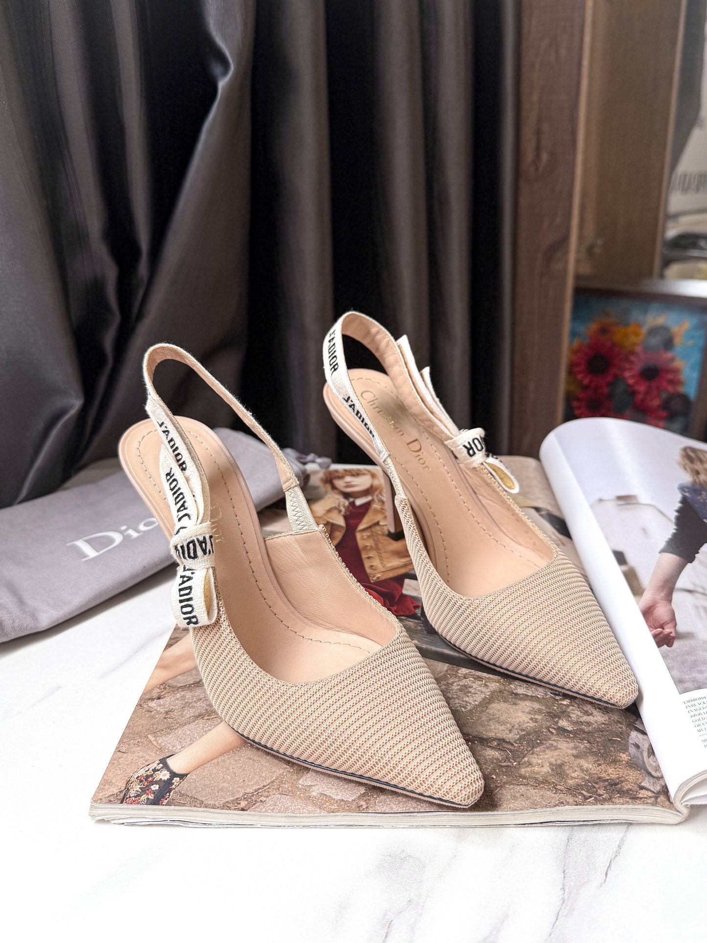 Slingback Dior Begie Size 35.5D