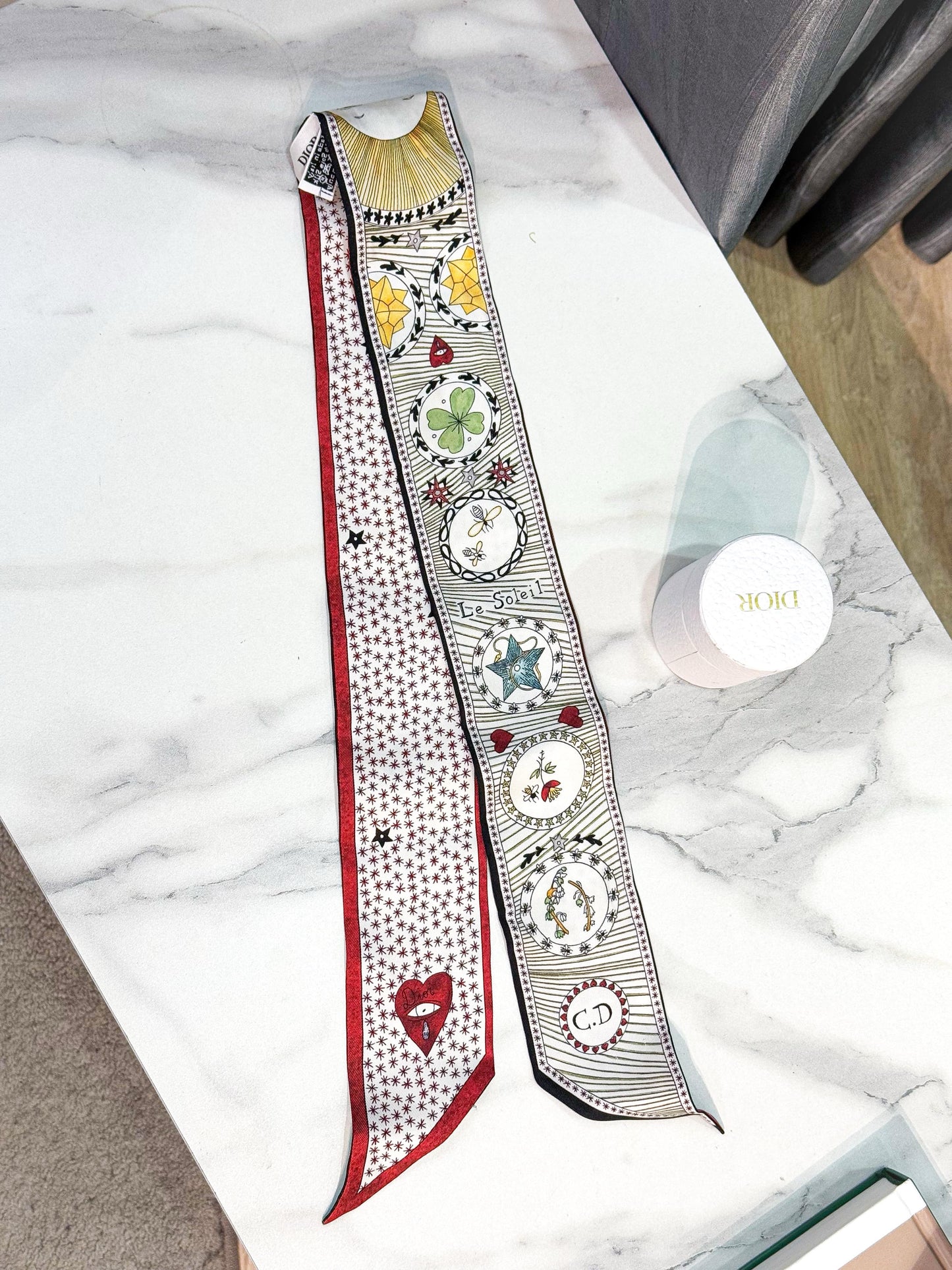 Khăn Twilly Dior Used