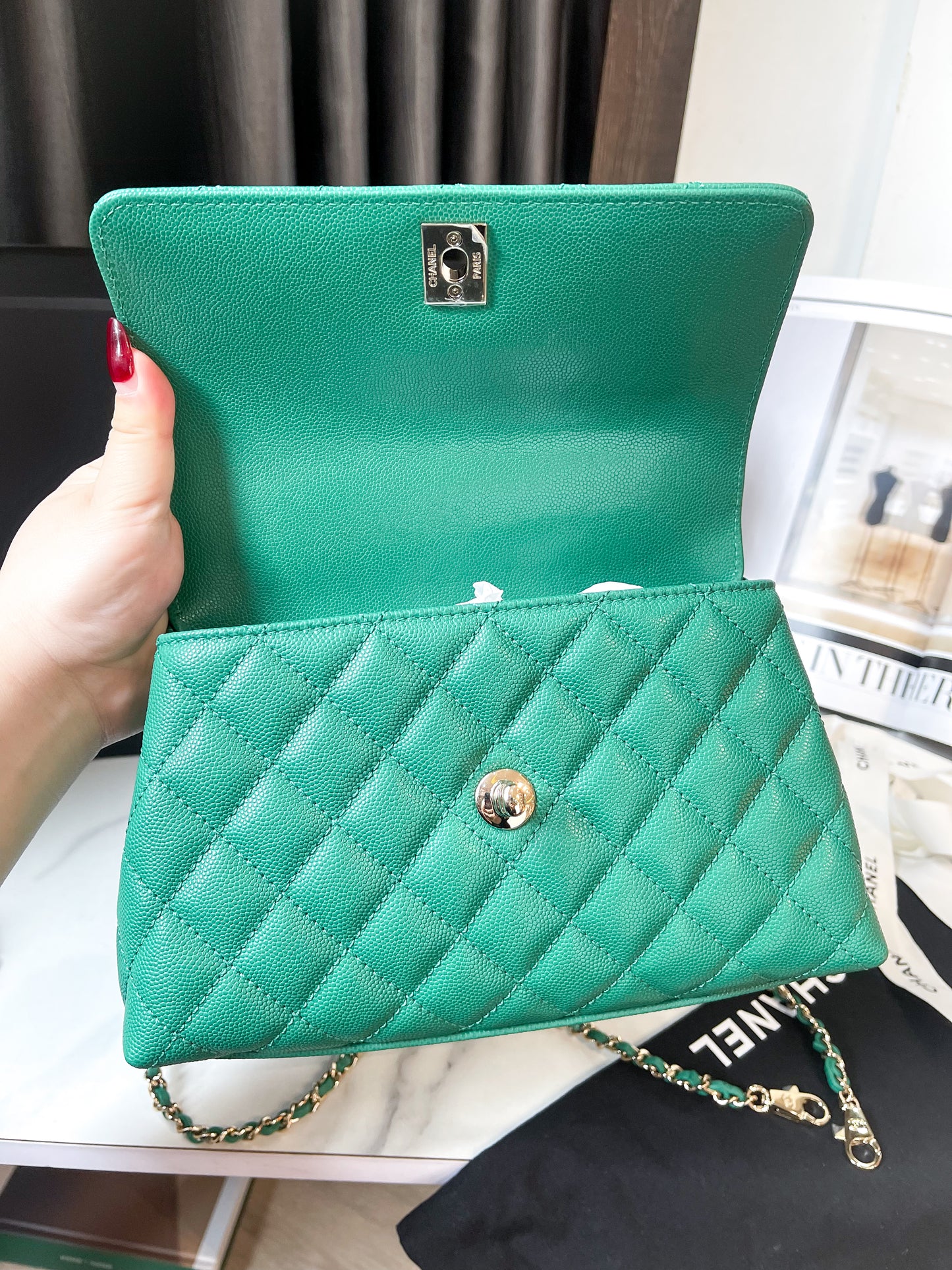 Chanel Coco 9.5 Xanh