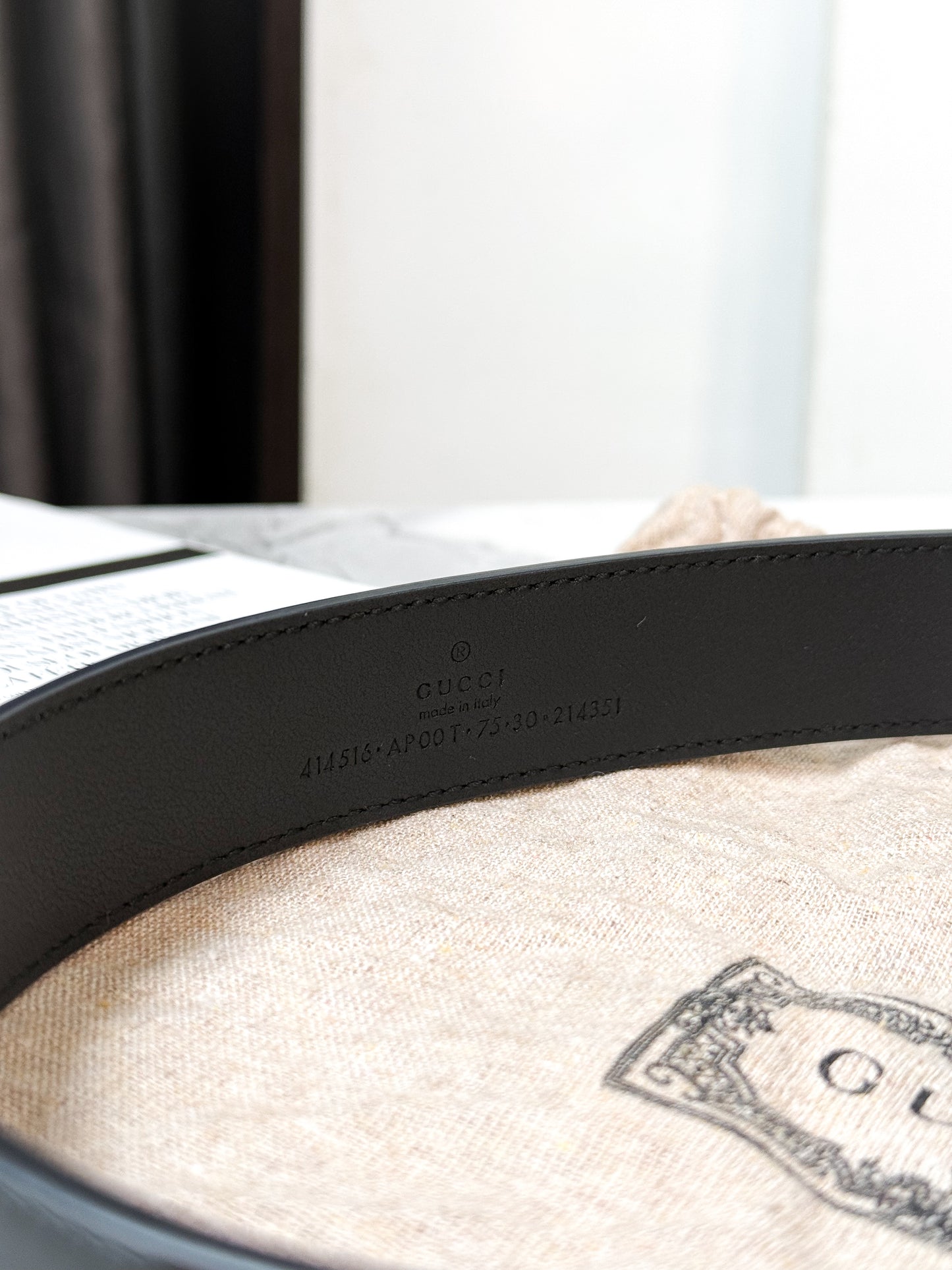 Belt Gucci Size 75 Bản 3cm