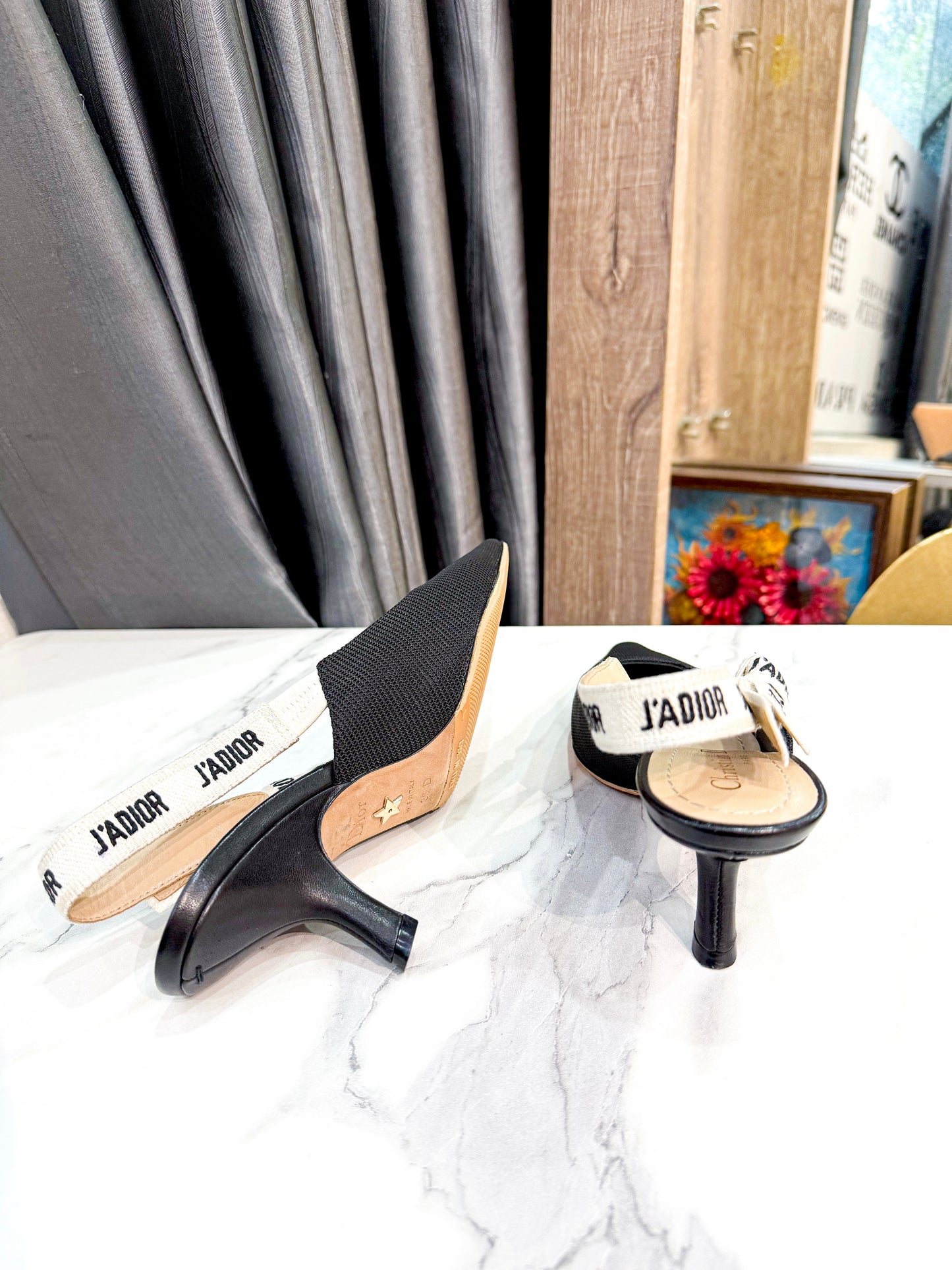 Slingback Dior Đen Size 36D