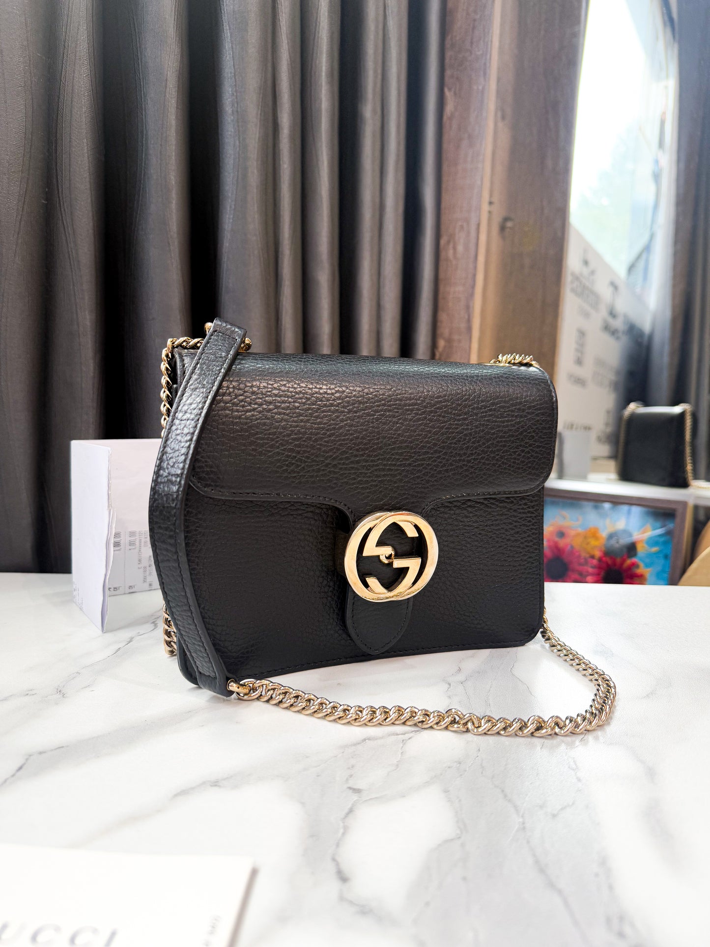Gucci Interlocking Đen
