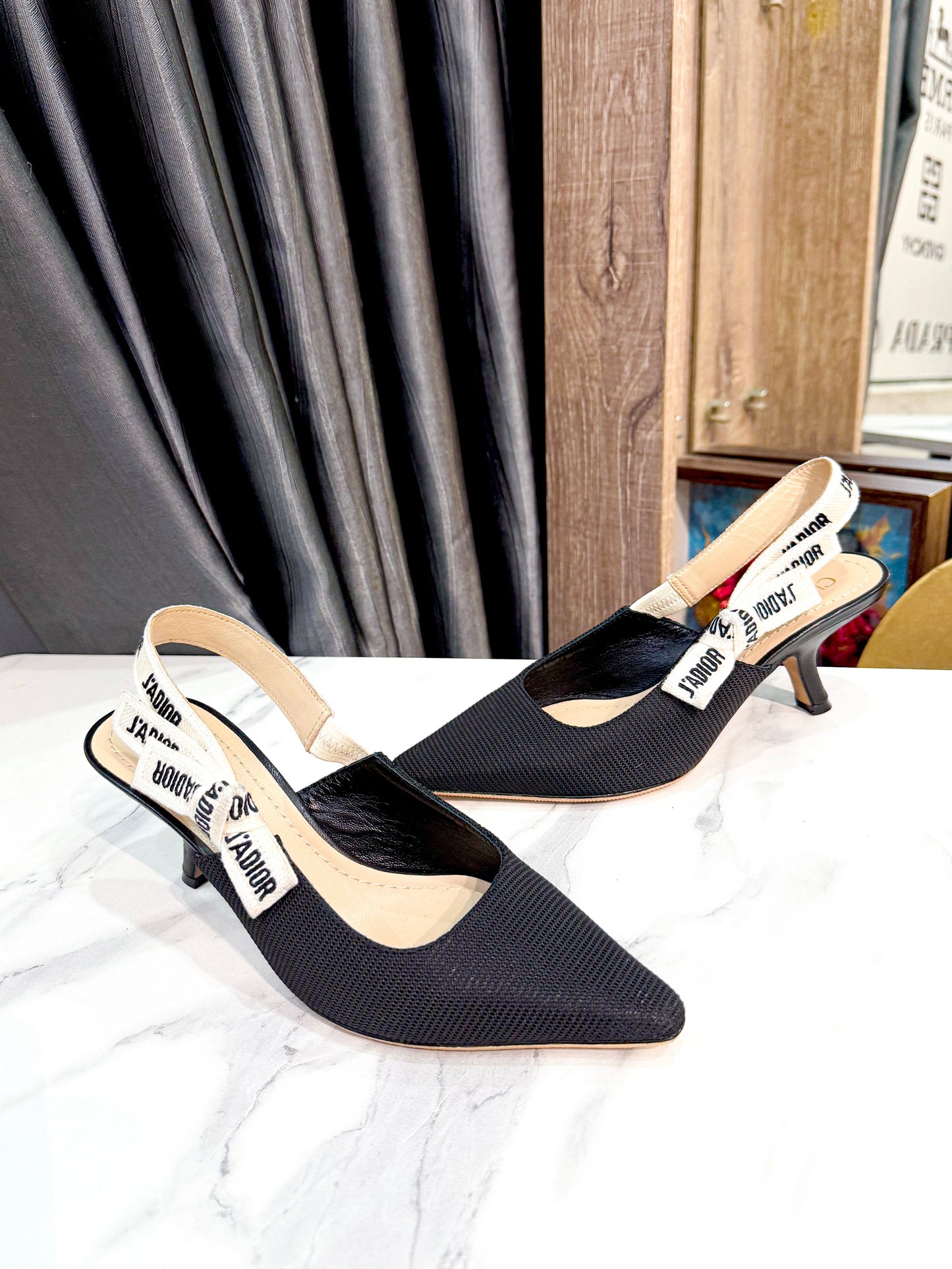 Slingback Dior Đen Size 36D