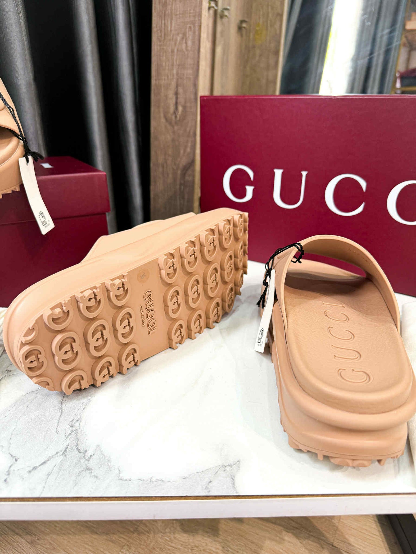 Dép Nhựa Gucci New Size 36