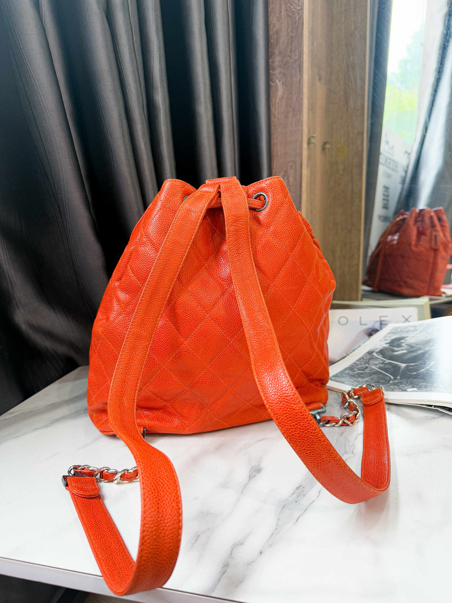 A Bucket Chanel Cam Caviar