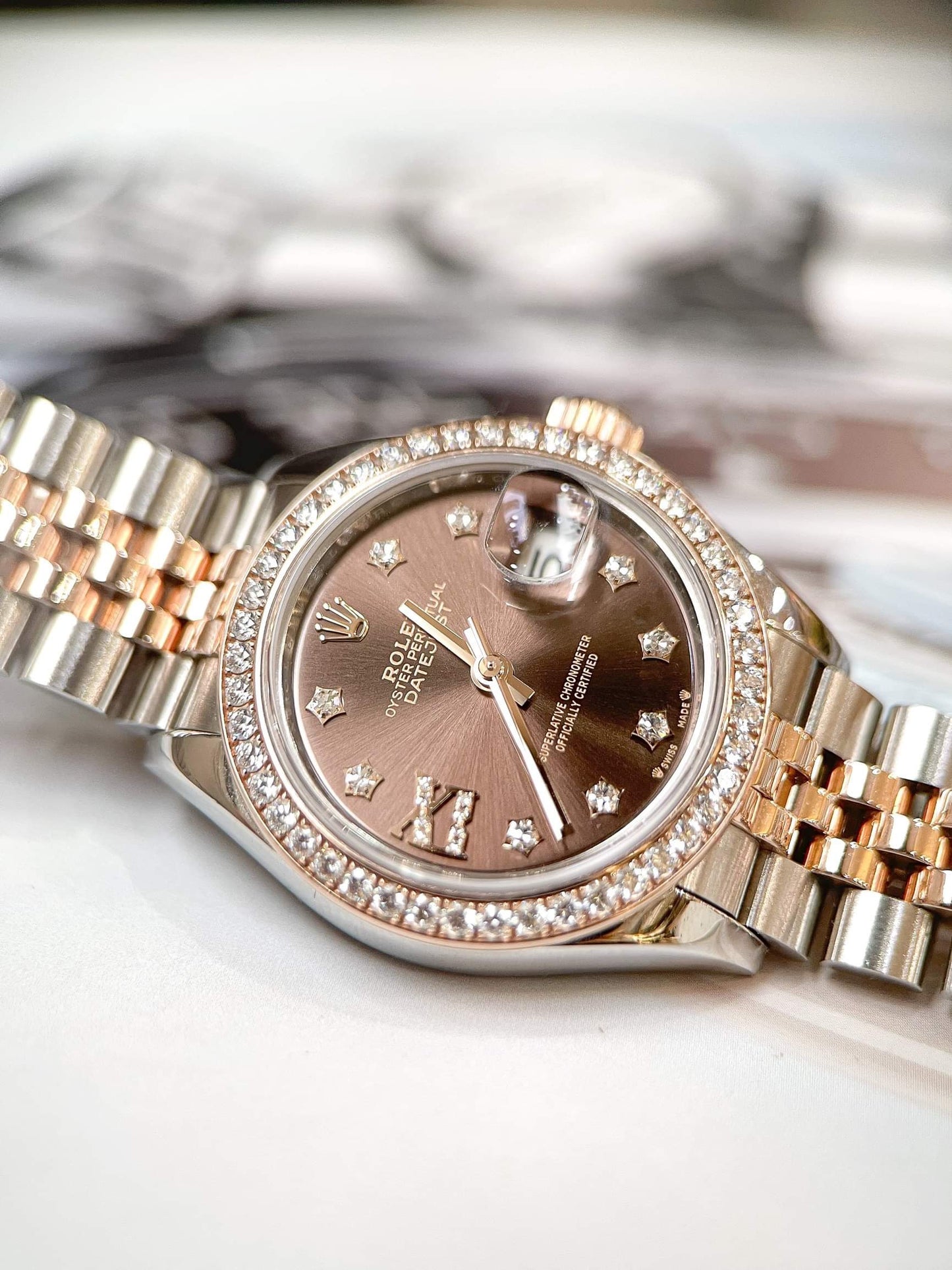 Đồng Hồ Rolex Datejust size 28mm 279381RBR Cọc Số Ngôi Sao