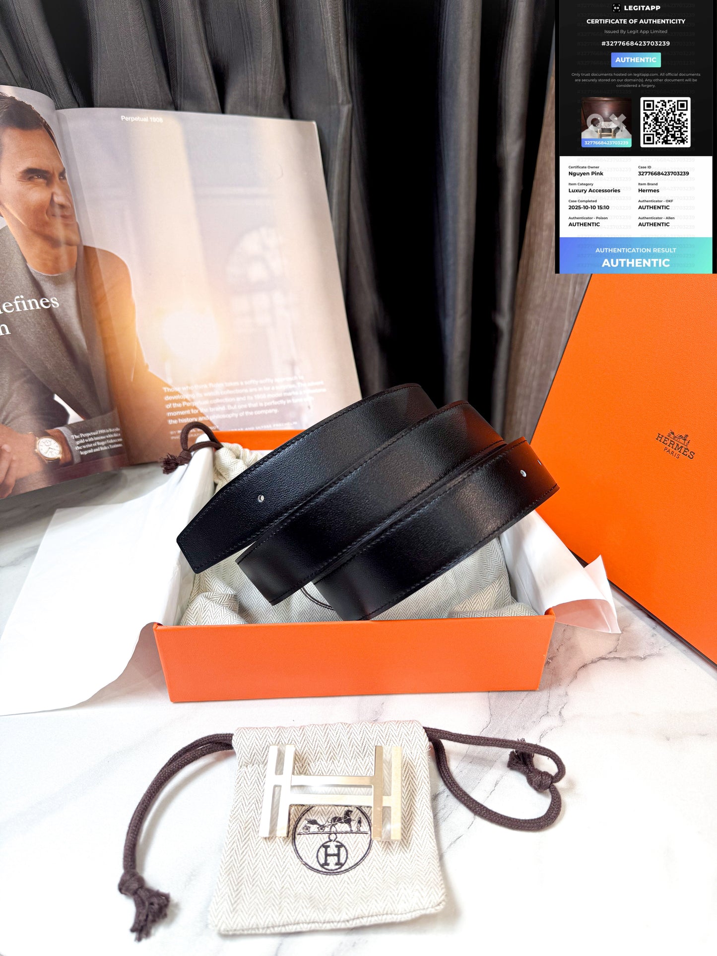 Thắt Lưng Hermes New Size 100