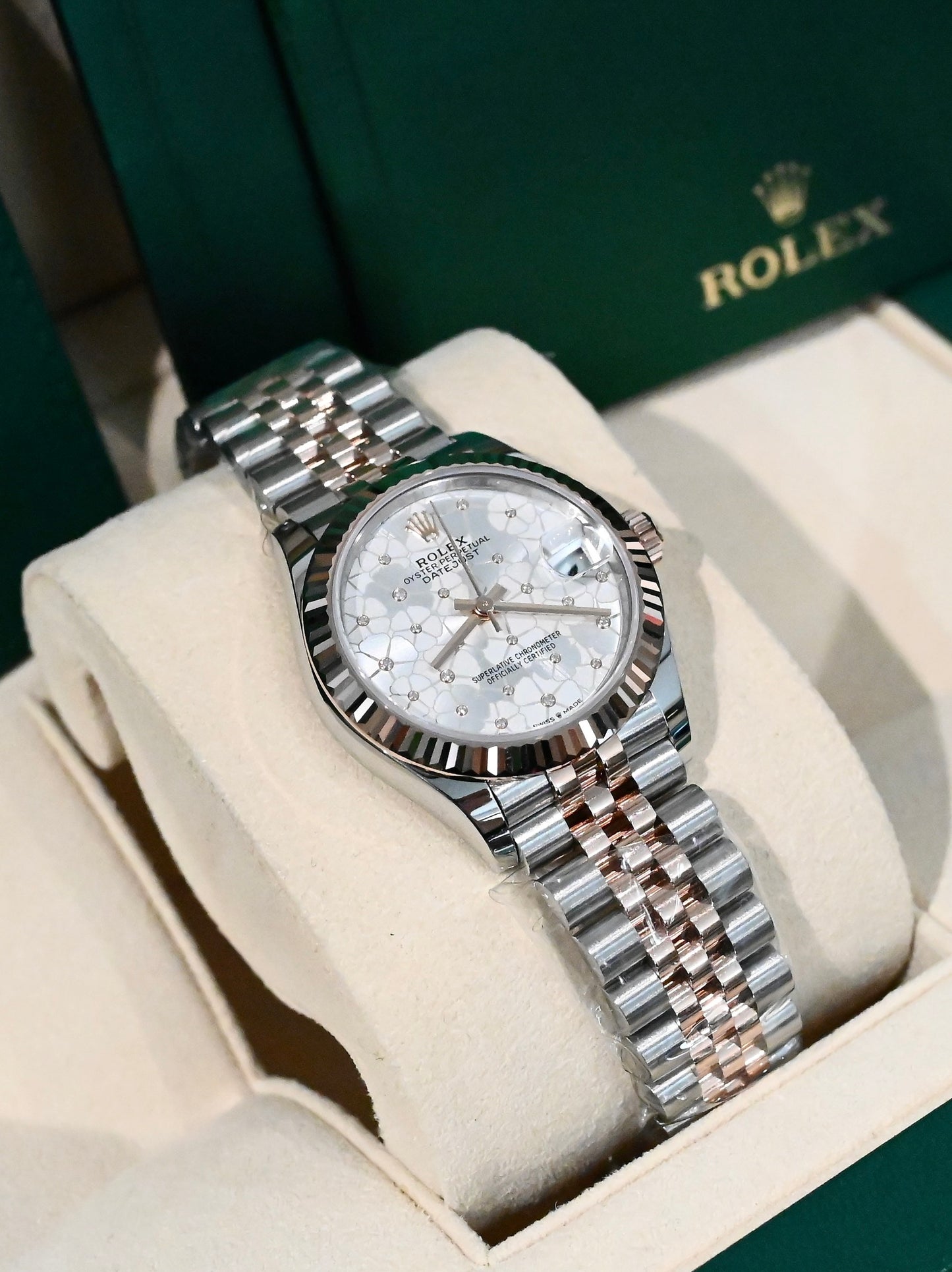 Đồng Hồ Rolex DateJust 278271 Silver Floral Jubilee Mặt Hoa Size 31mm