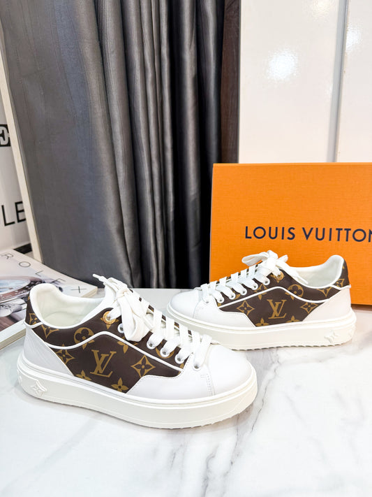 Giày LV Trắng Phối Mono Size 35.5 Fit 36