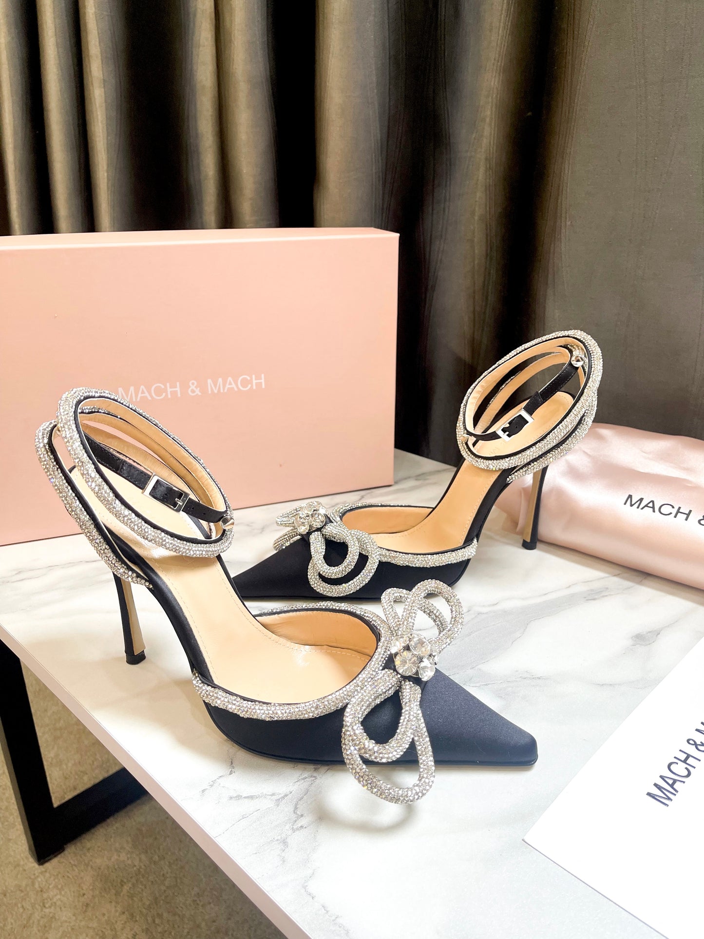 Mach Shoes with Rhinestones