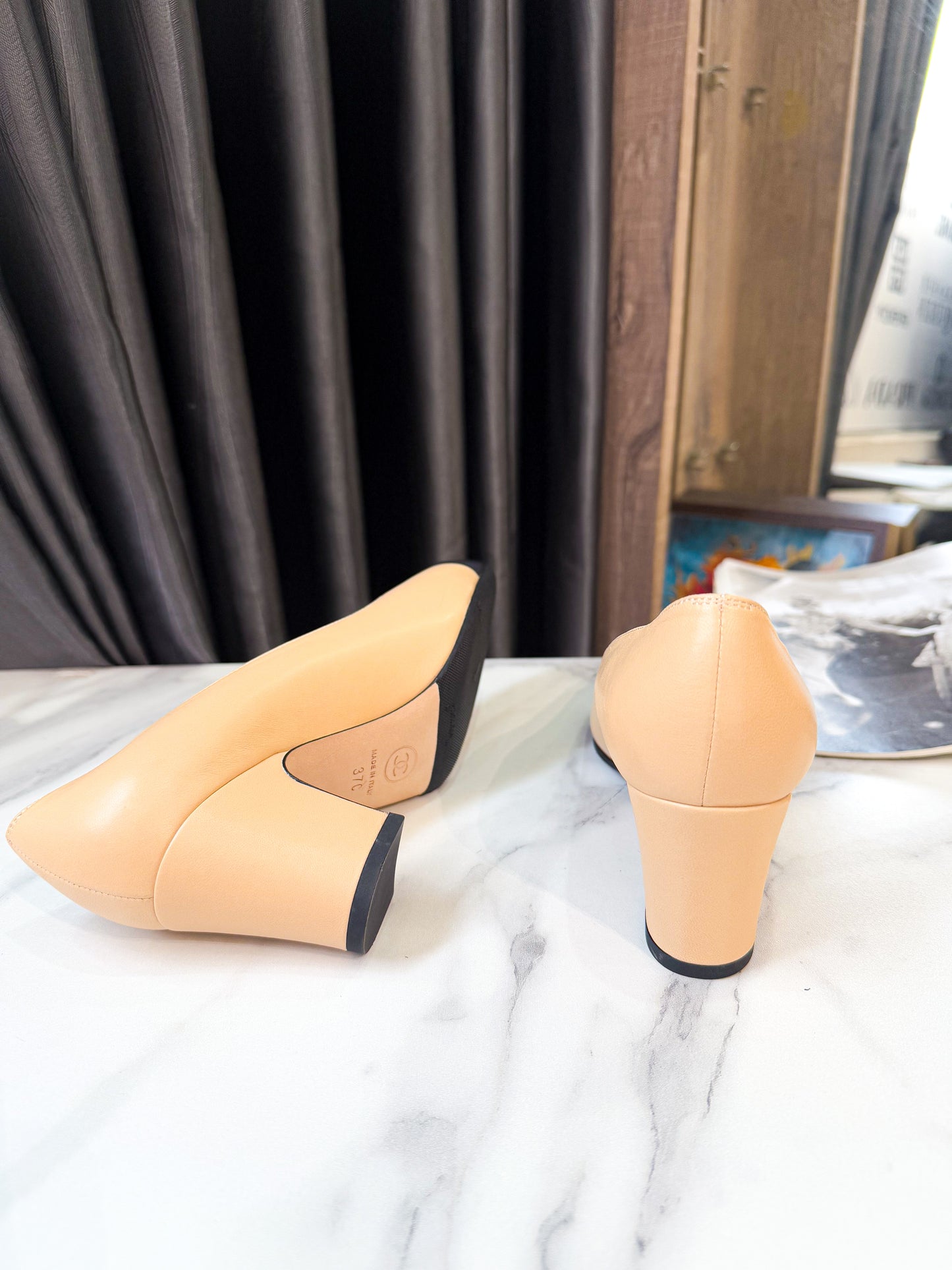 Giày Chanel Begie Size 37C