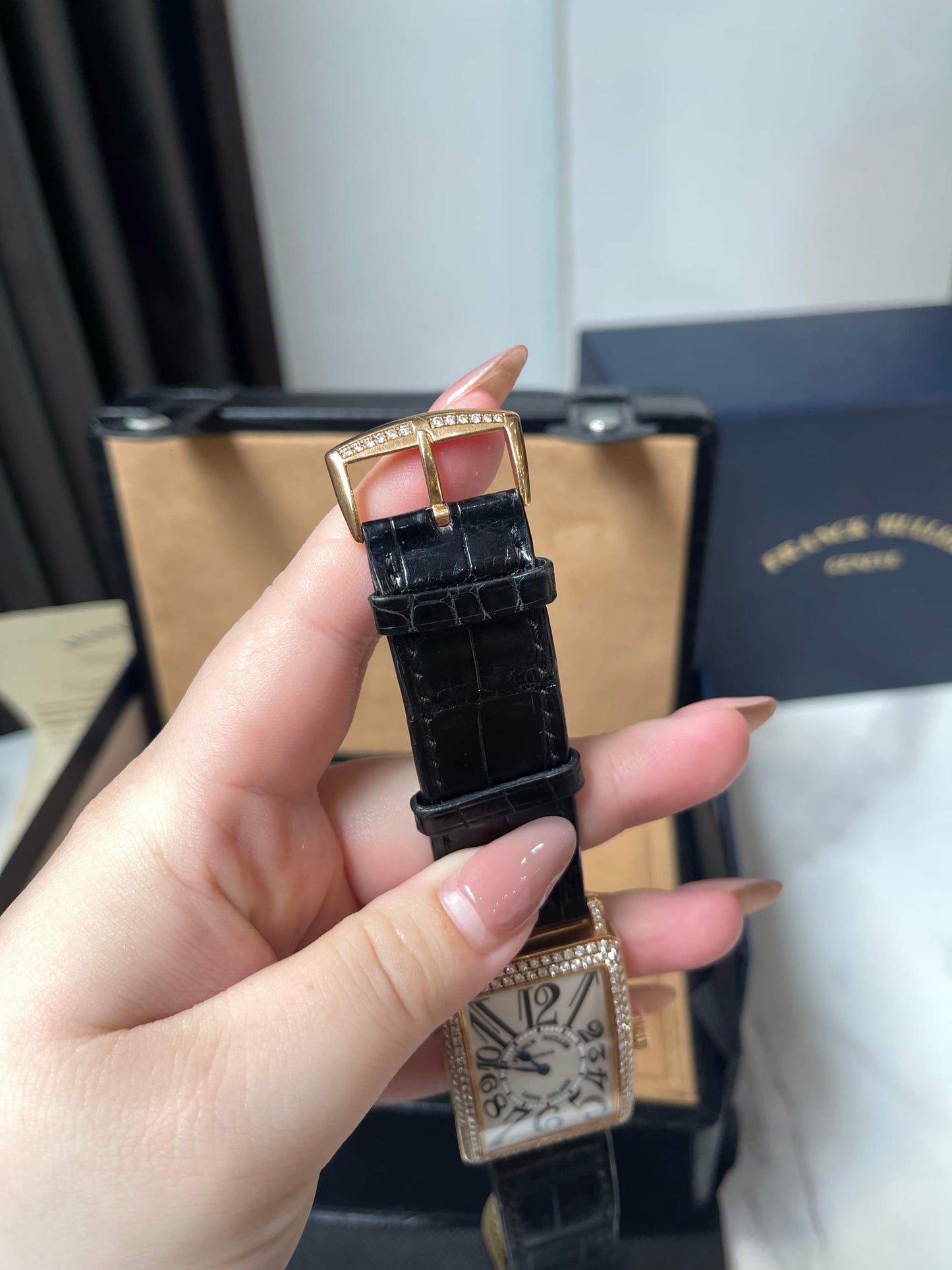 Đồng Hồ Franck Muller 1000SC Vàng Khối Kim Cương Custom