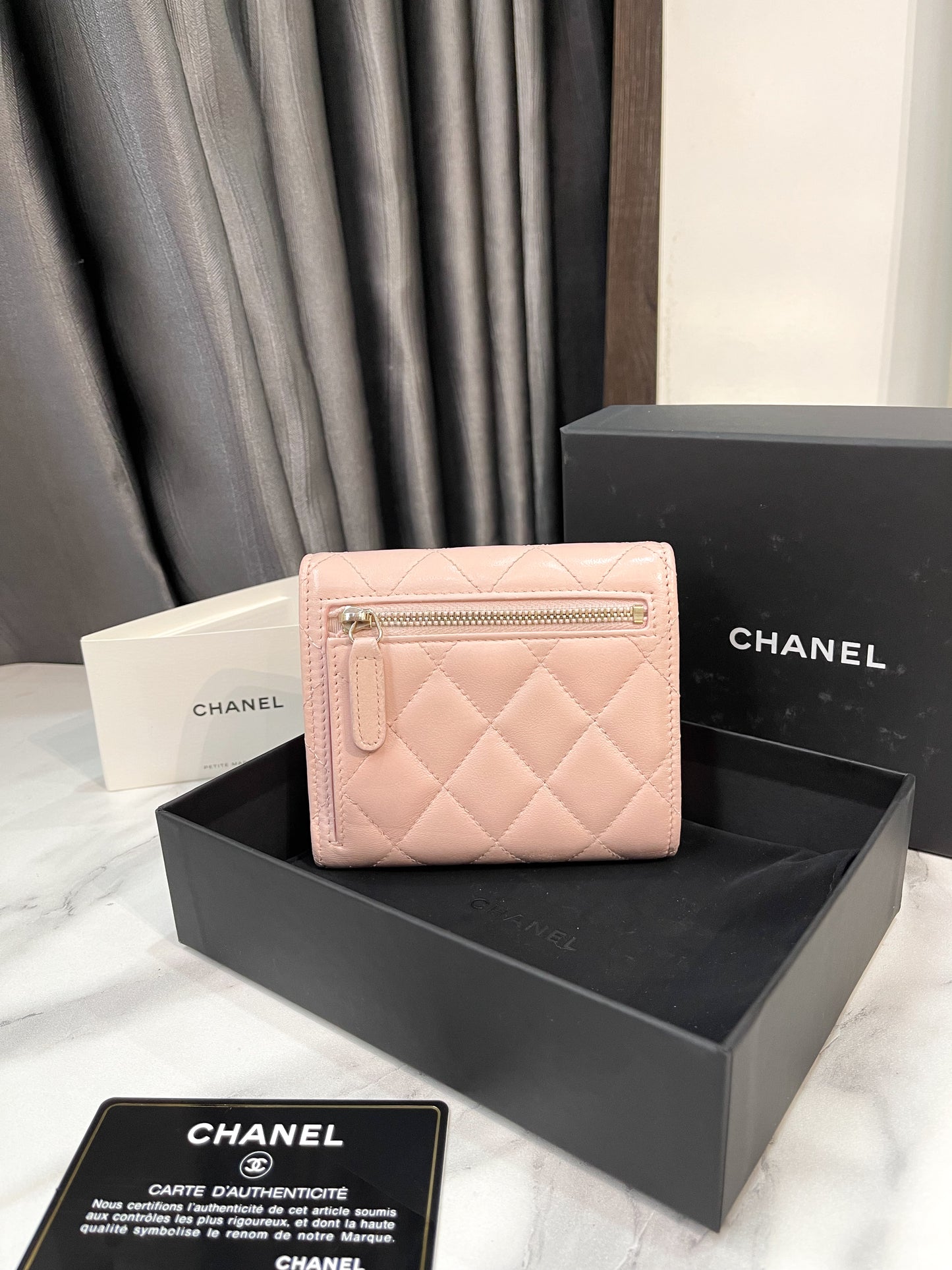 Ví Gấp Chanel Hồng