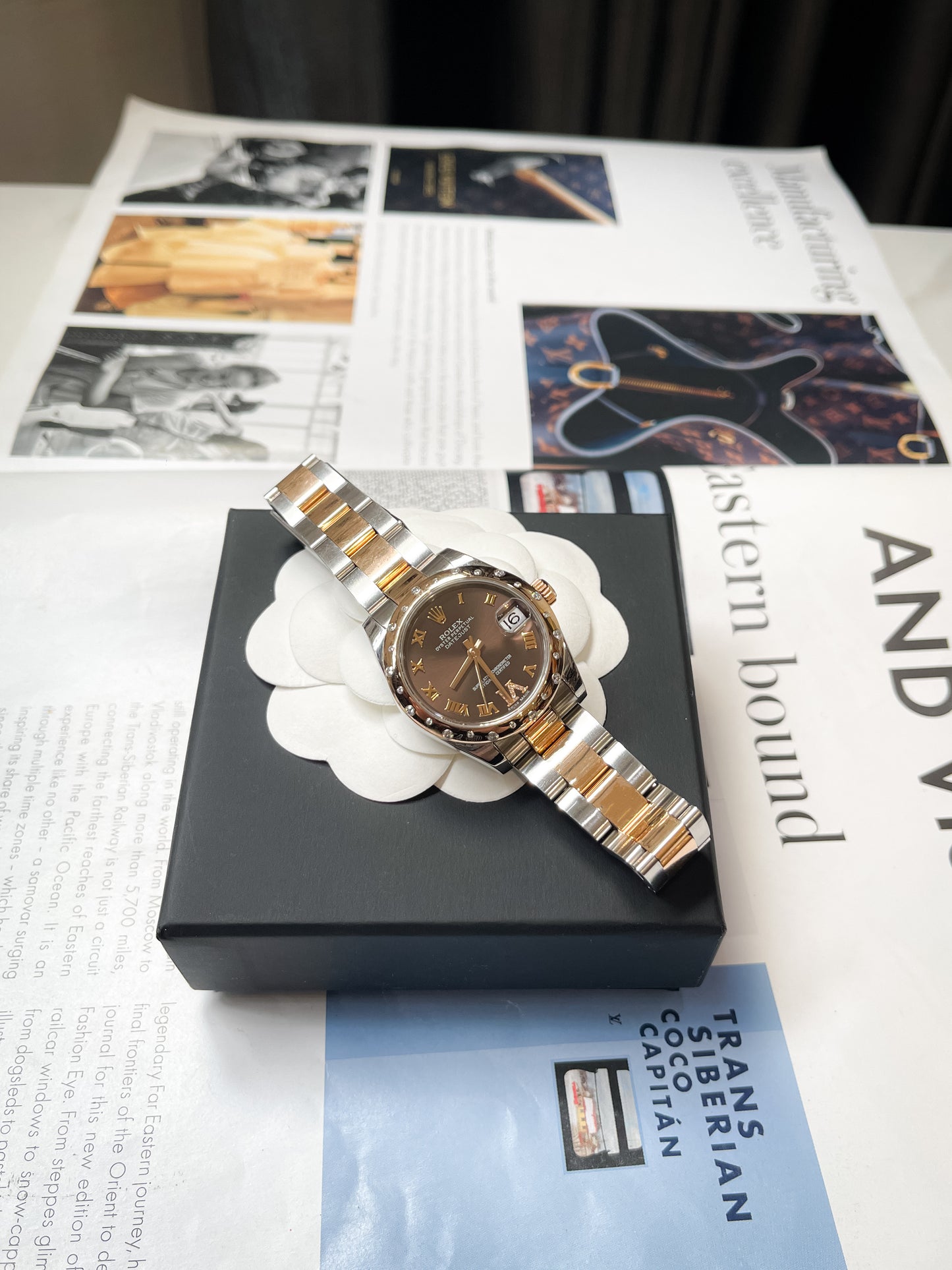 Rolex DateJust 31mm mặt số nâu