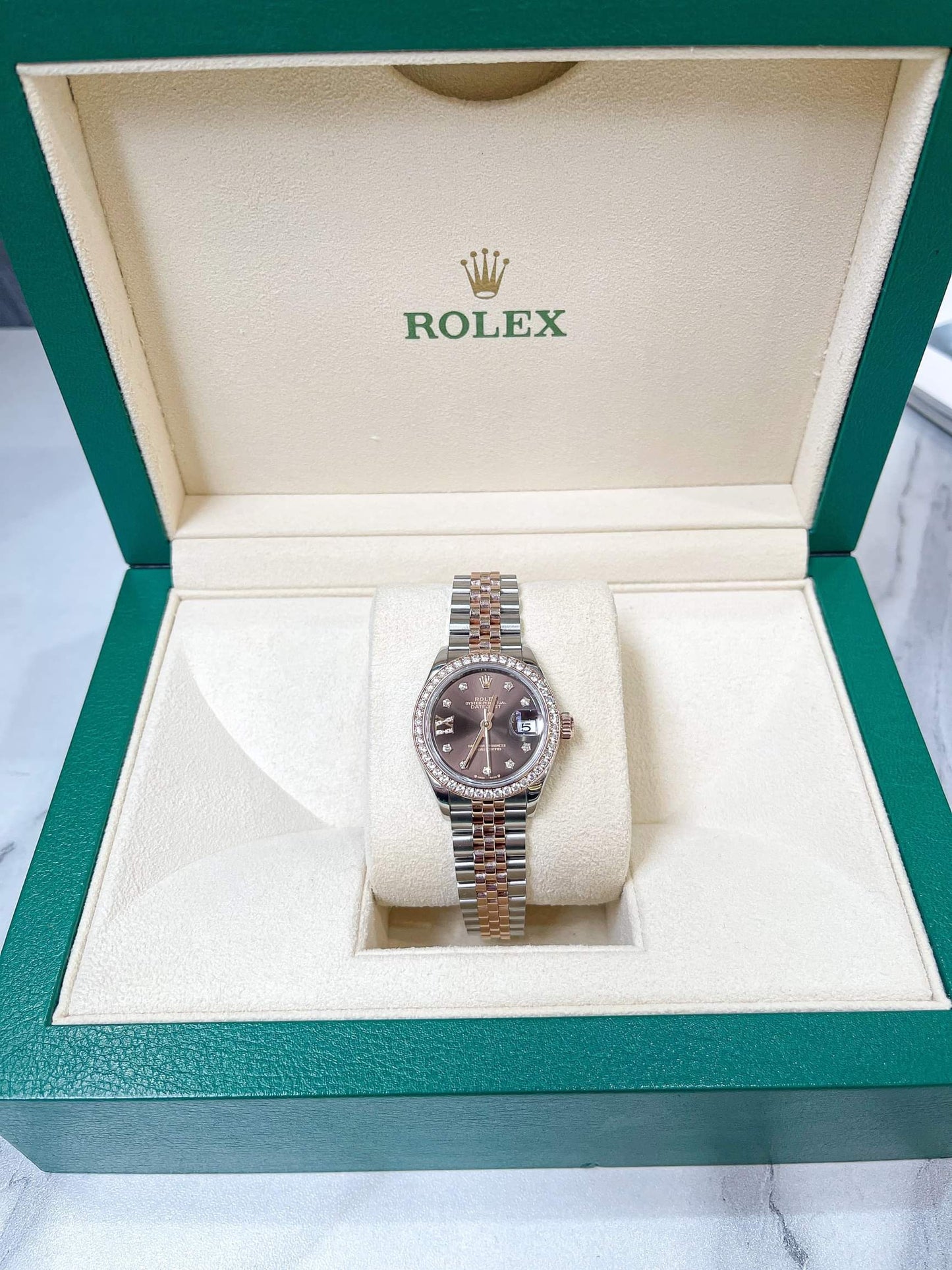 Đồng Hồ Rolex Datejust size 28mm 279381RBR Cọc Số Ngôi Sao