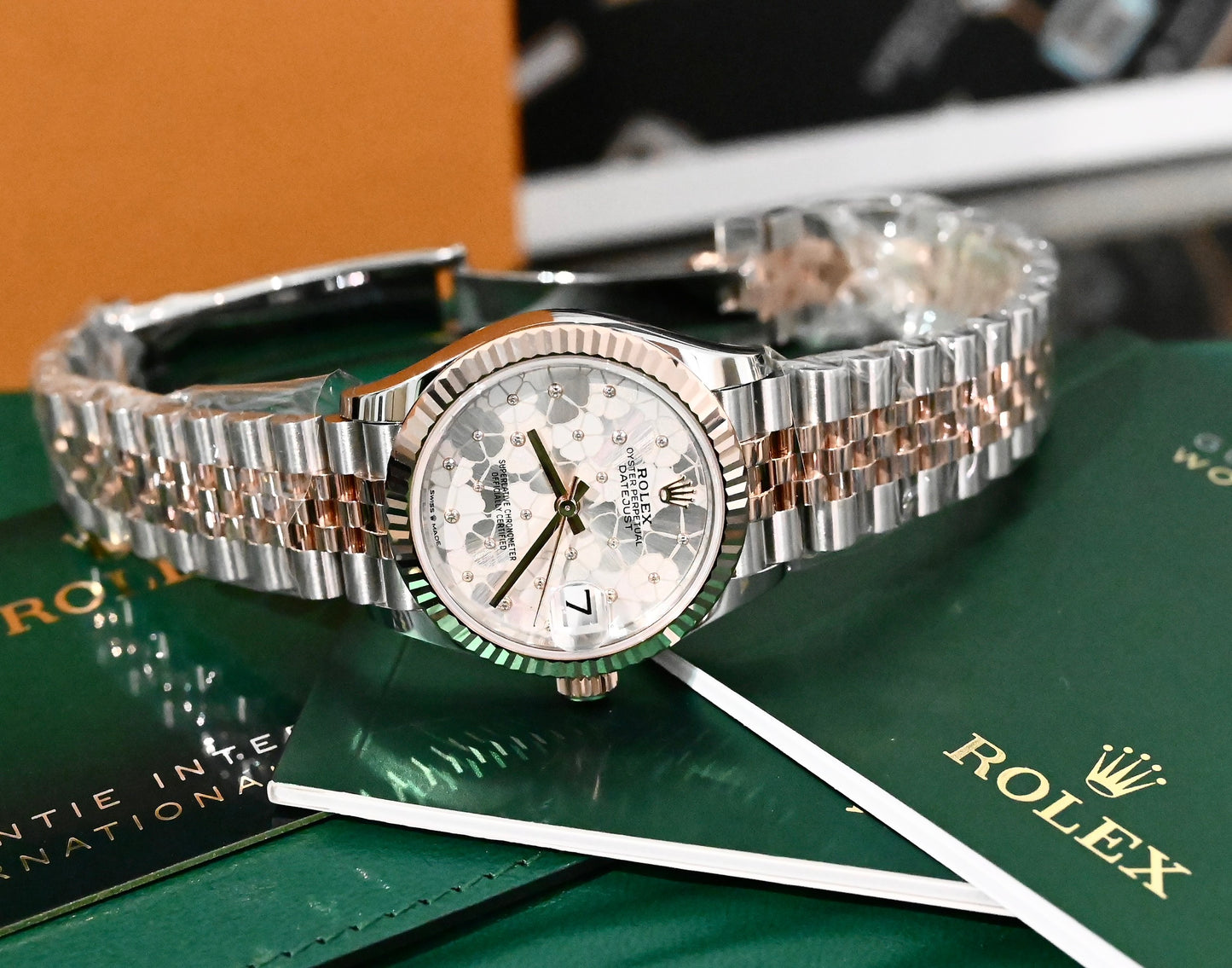 Đồng Hồ Rolex DateJust 278271 Silver Floral Jubilee Mặt Hoa Size 31mm