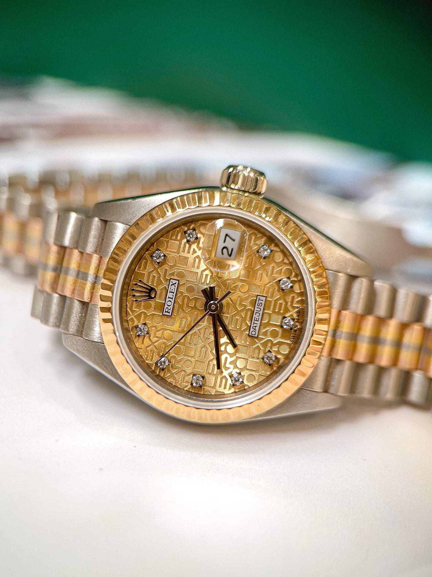 Đồng Hồ Rolex Datejust 26mm 69179 Vàng Khối Phúc Lộc Thọ Mặt Số Vi Tính