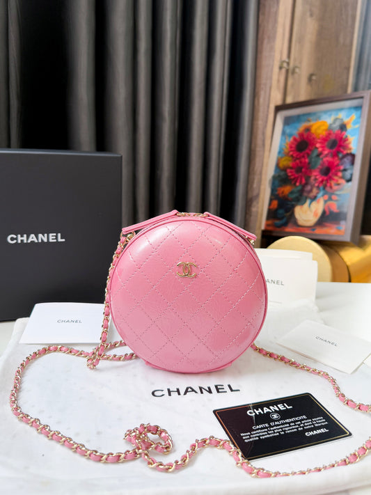 A A Chanel Tròn Hồng