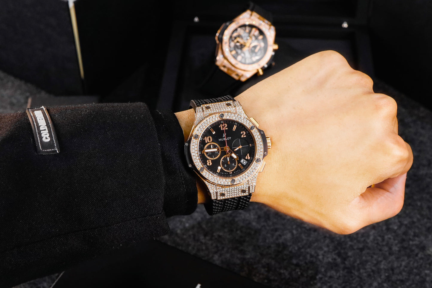 Đồng Hồ Hublot Bigbang King Gold Pave Diamond Orginal 41mm