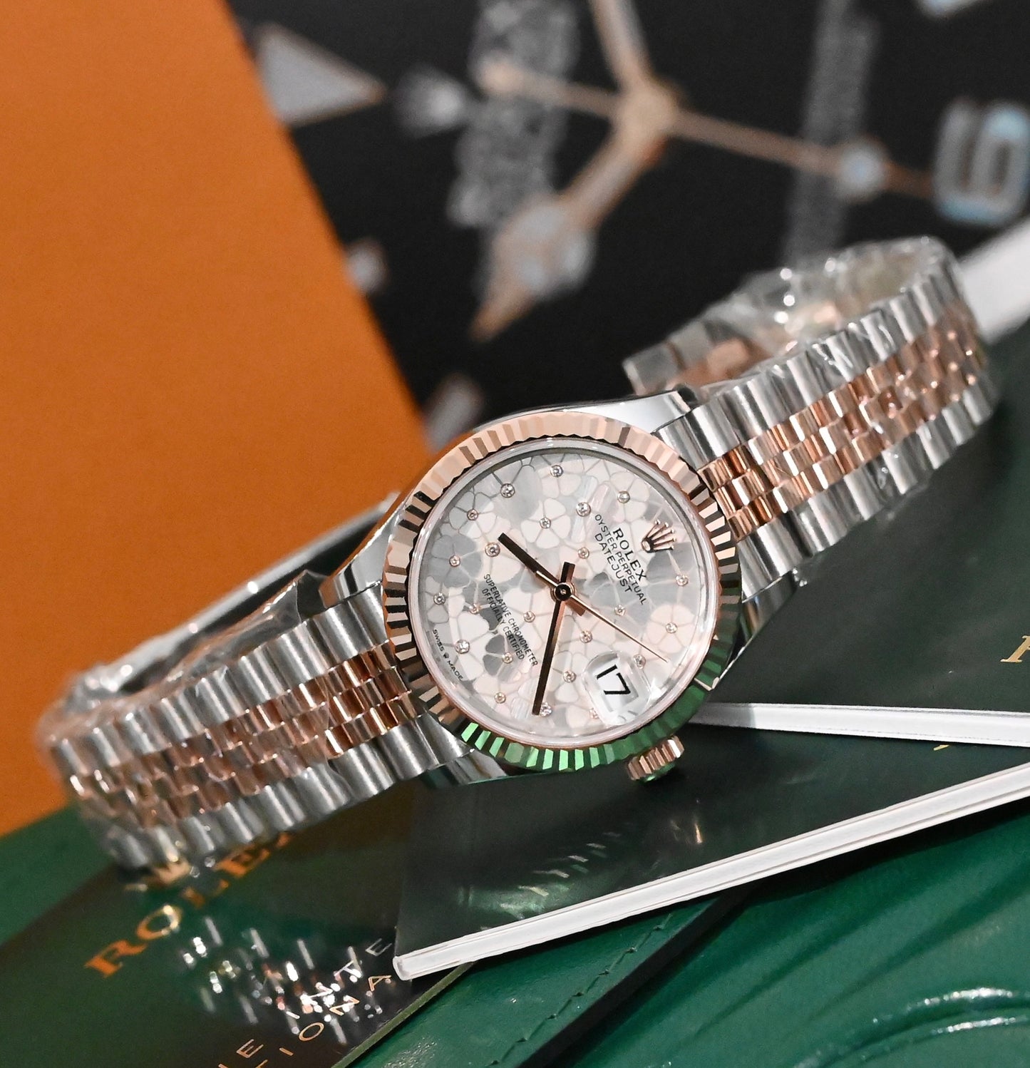 Đồng Hồ Rolex DateJust 278271 Silver Floral Jubilee Mặt Hoa Size 31mm