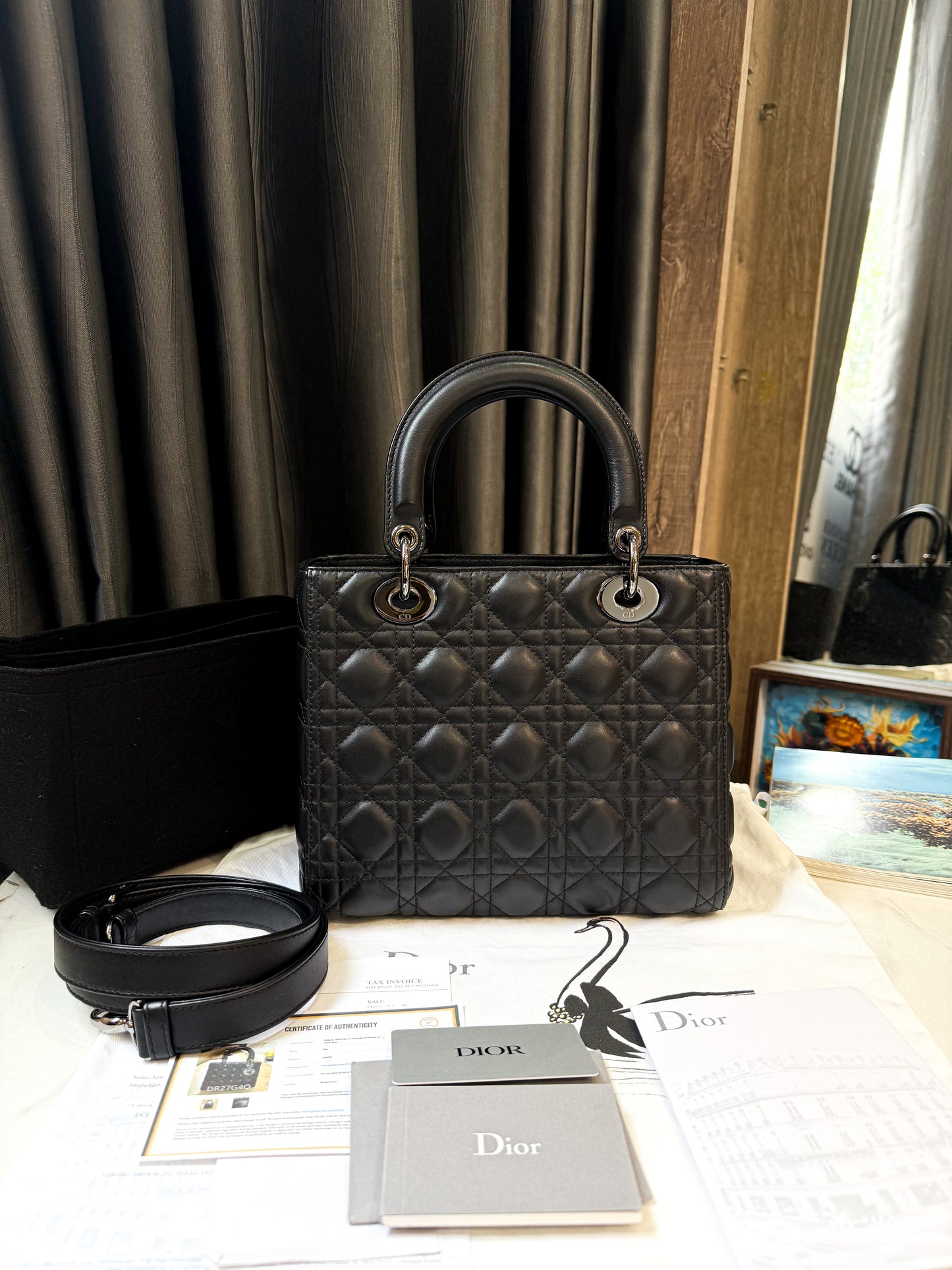 A A Dior Lady Size M Đen