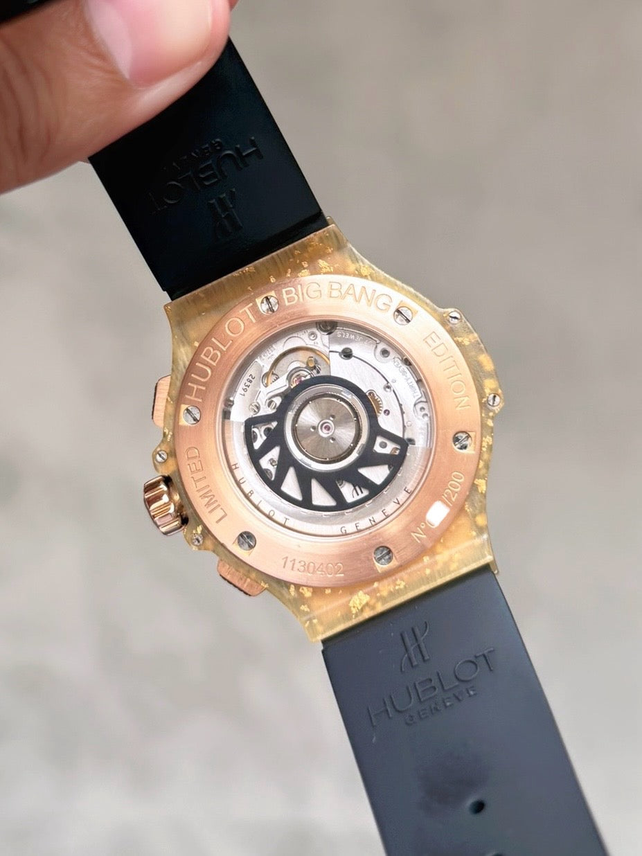 Đồng Hồ Hublot Bigbang 41mm Linen Gold Limited 200pcs