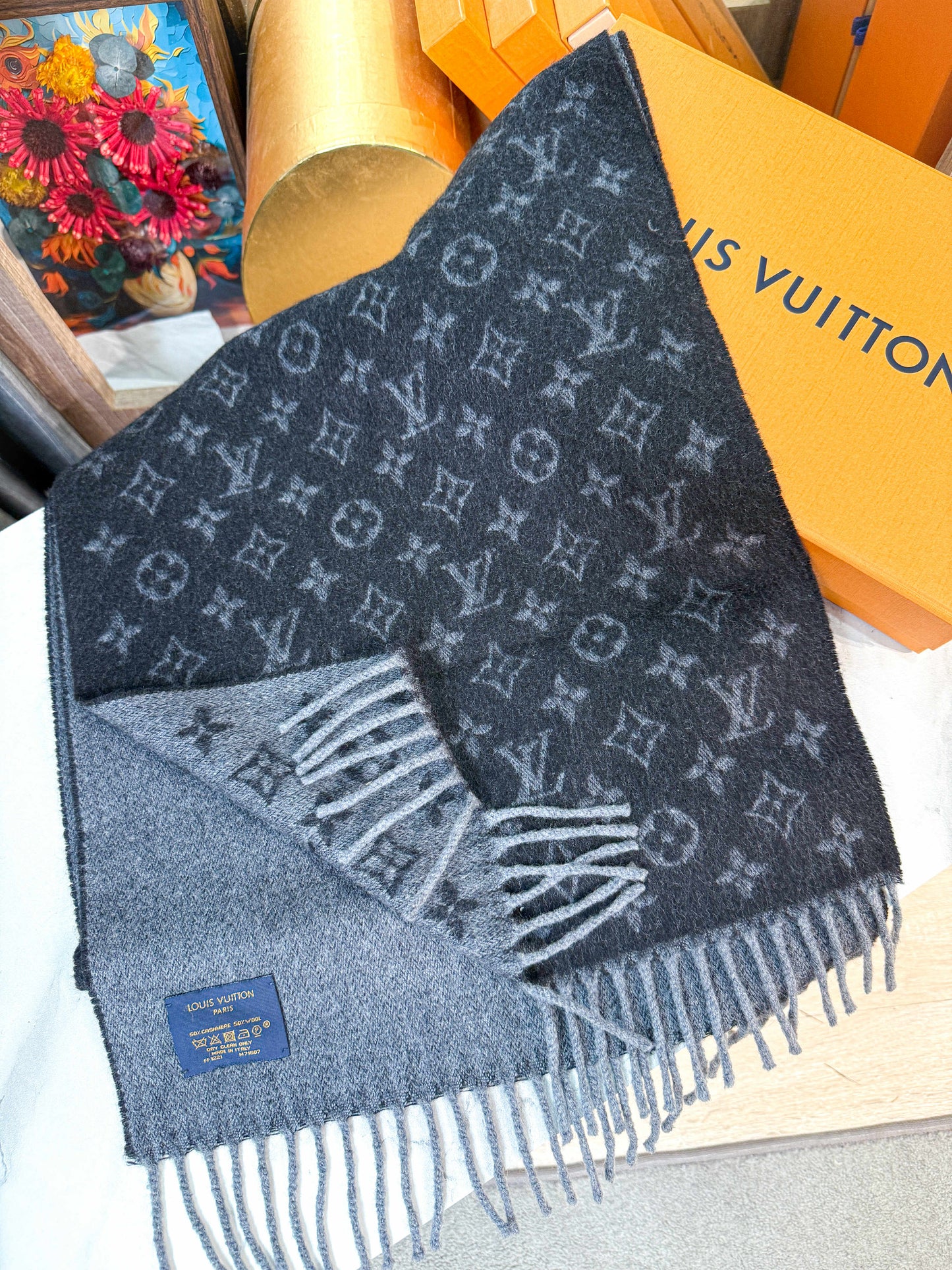 Khăn LV Len + Cashmere 5/6