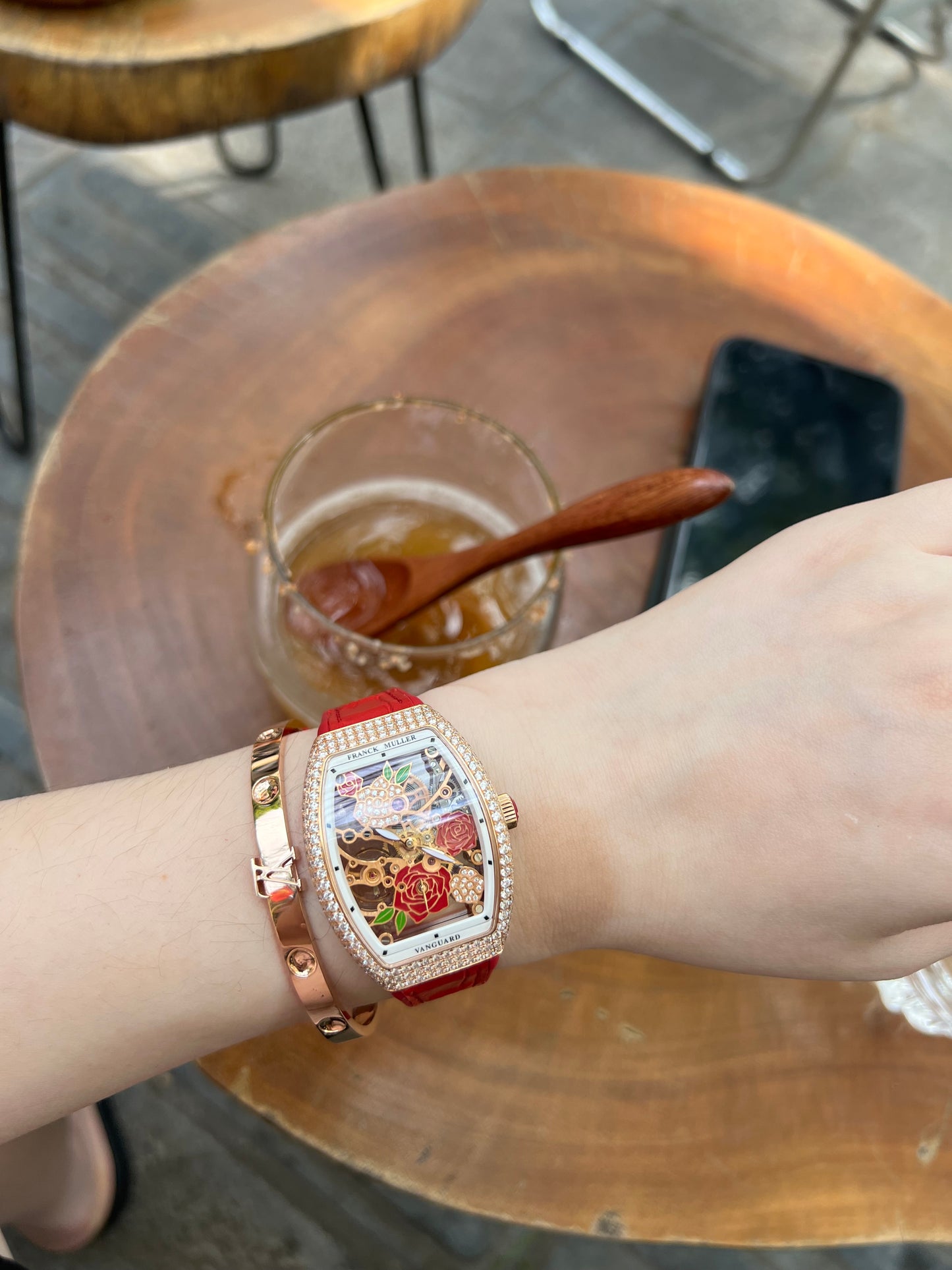Đồng Hồ Franck Muller V32 Rose Gold Skeleton