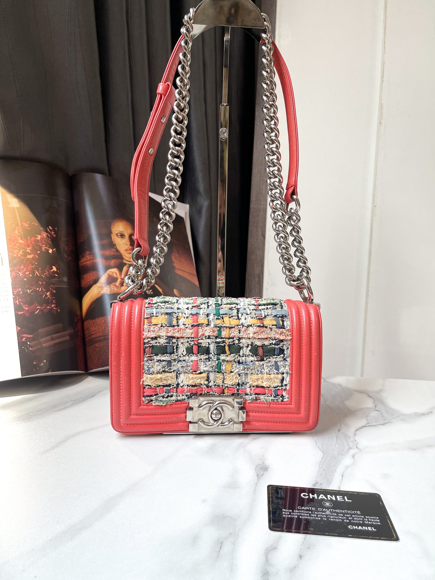 Chanel Boy Phối Vải