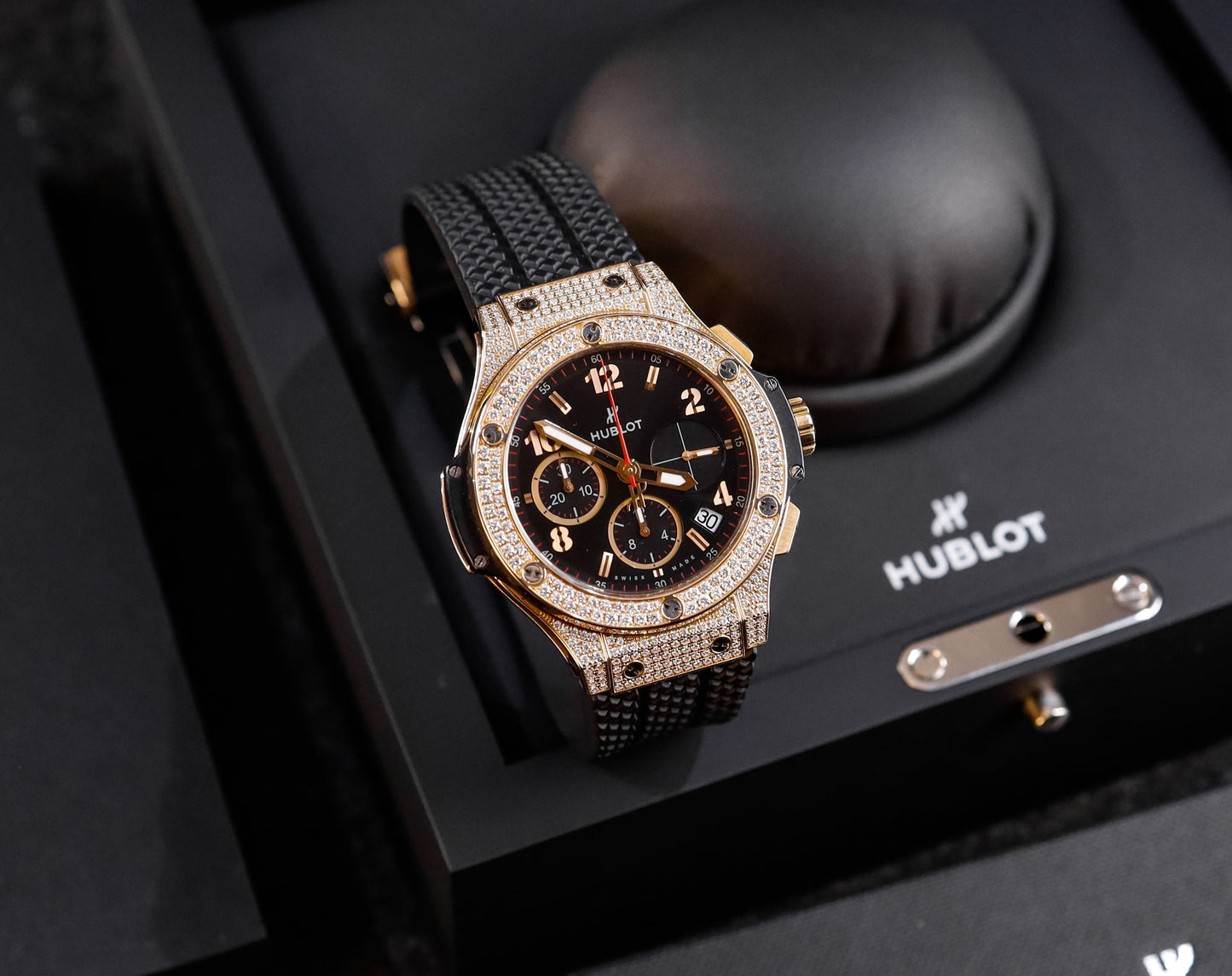 Đồng Hồ Hublot Bigbang King Gold Pave Diamond Orginal 41mm