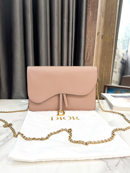 A A Pouch Dior Saddle Pink