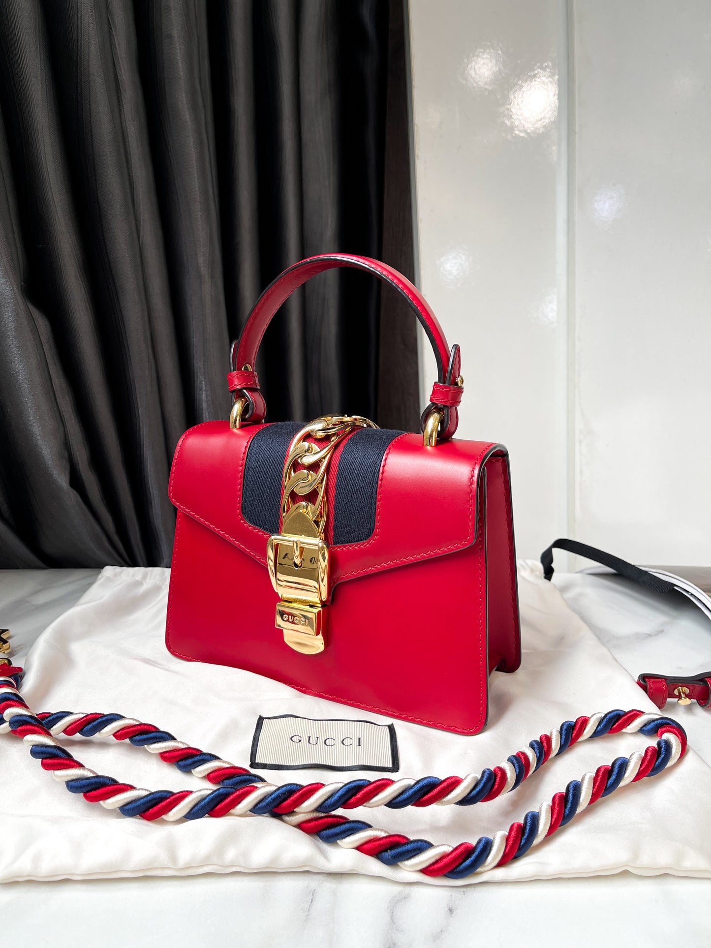 Gucci Sylvie Đỏ Mini