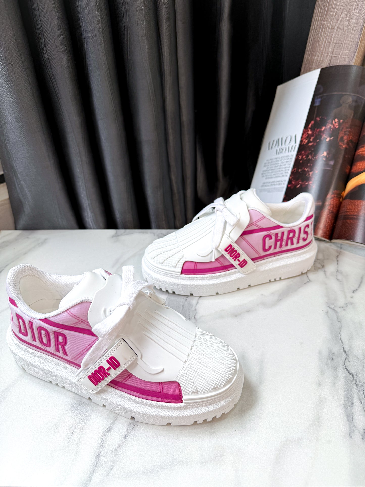 Giày Dior Trắng Phối Hồng Size 35.5