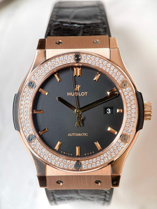 Đồng Hồ Hublot Classic Fusion King Gold 42mm Kim Zin