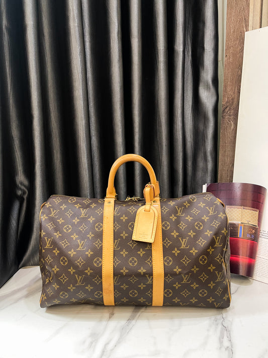 Keepall LV Size 45 With Leather Tag
