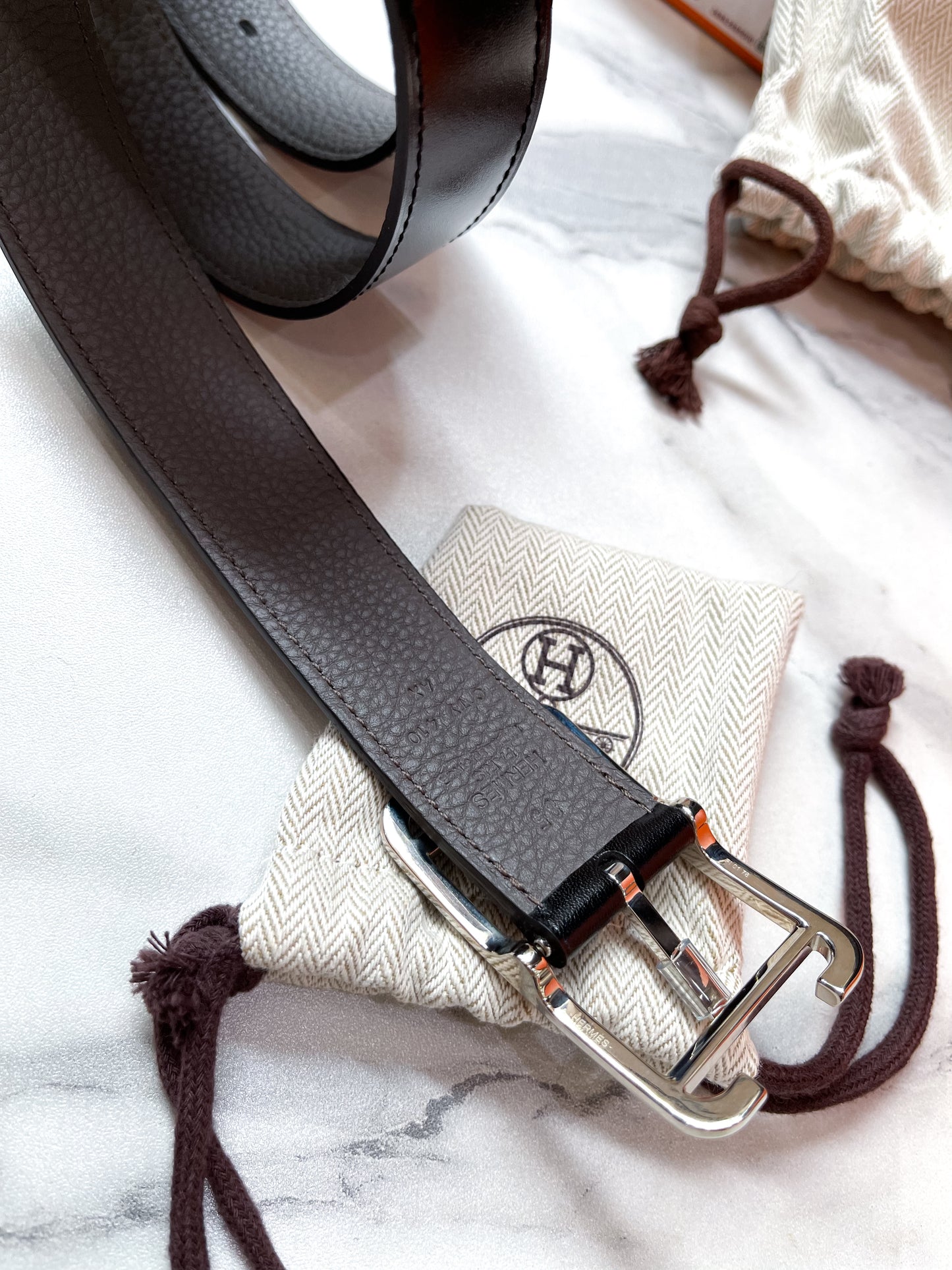 Belt Hermes Dùng 2 Mặt