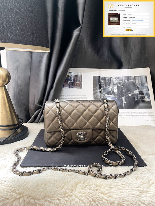 Chanel Mini 8 Caviar Màu Hiếm