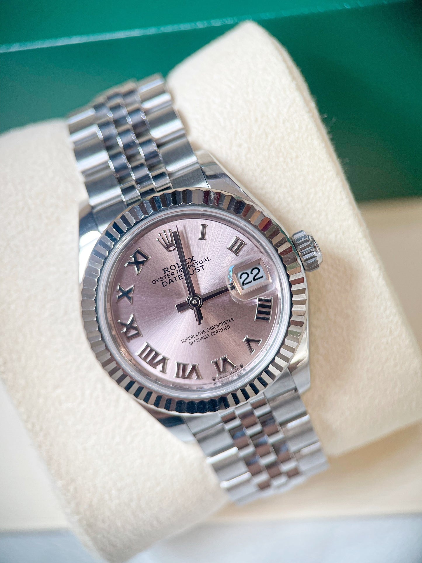 Đồng Hồ Rolex Size 28 Mặt Pink