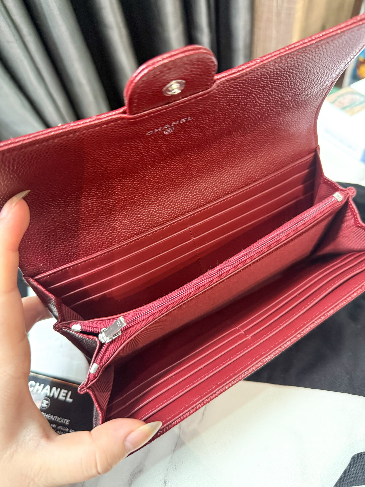 A A Ví Dài Chanel Caviar New