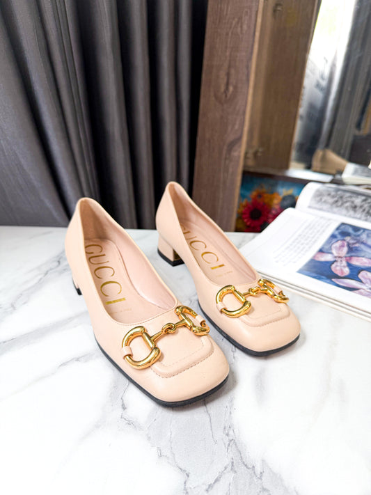 Giày Gucci Basci Nude Used Size 34.5